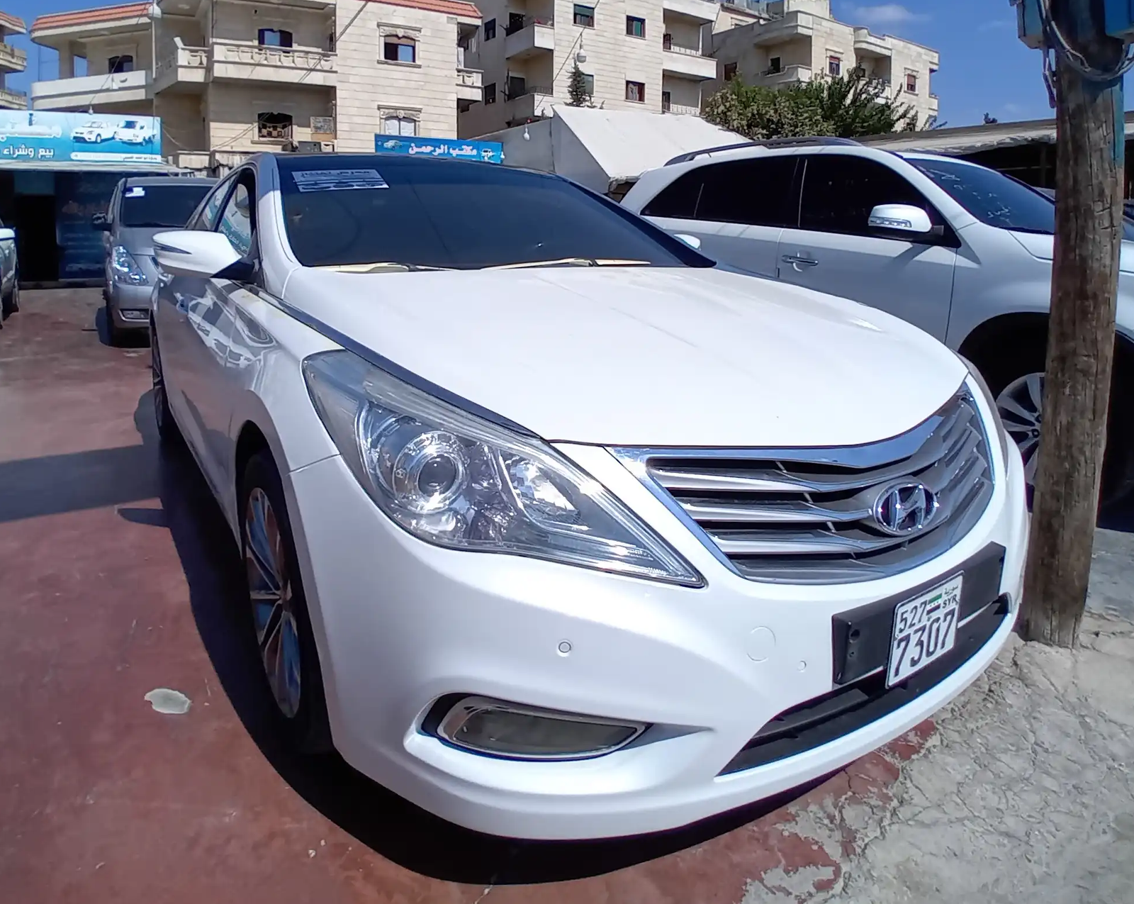 kilometrage car sale hyundai grandeur hg 220 sedan used 2012 aleppo sp card image