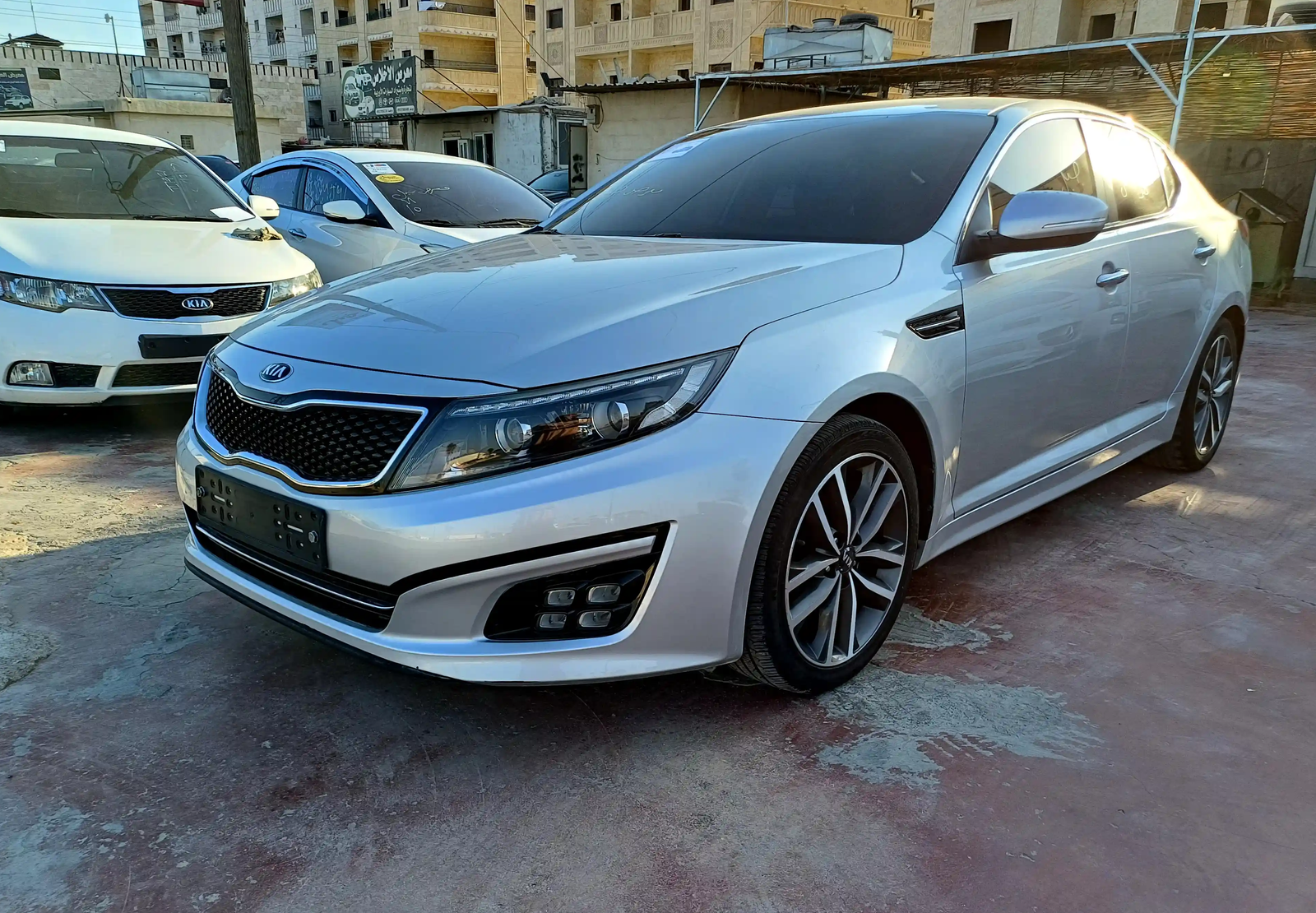 kilometrage car sale kia k5 standard sedan used 2014 aleppo ii card image