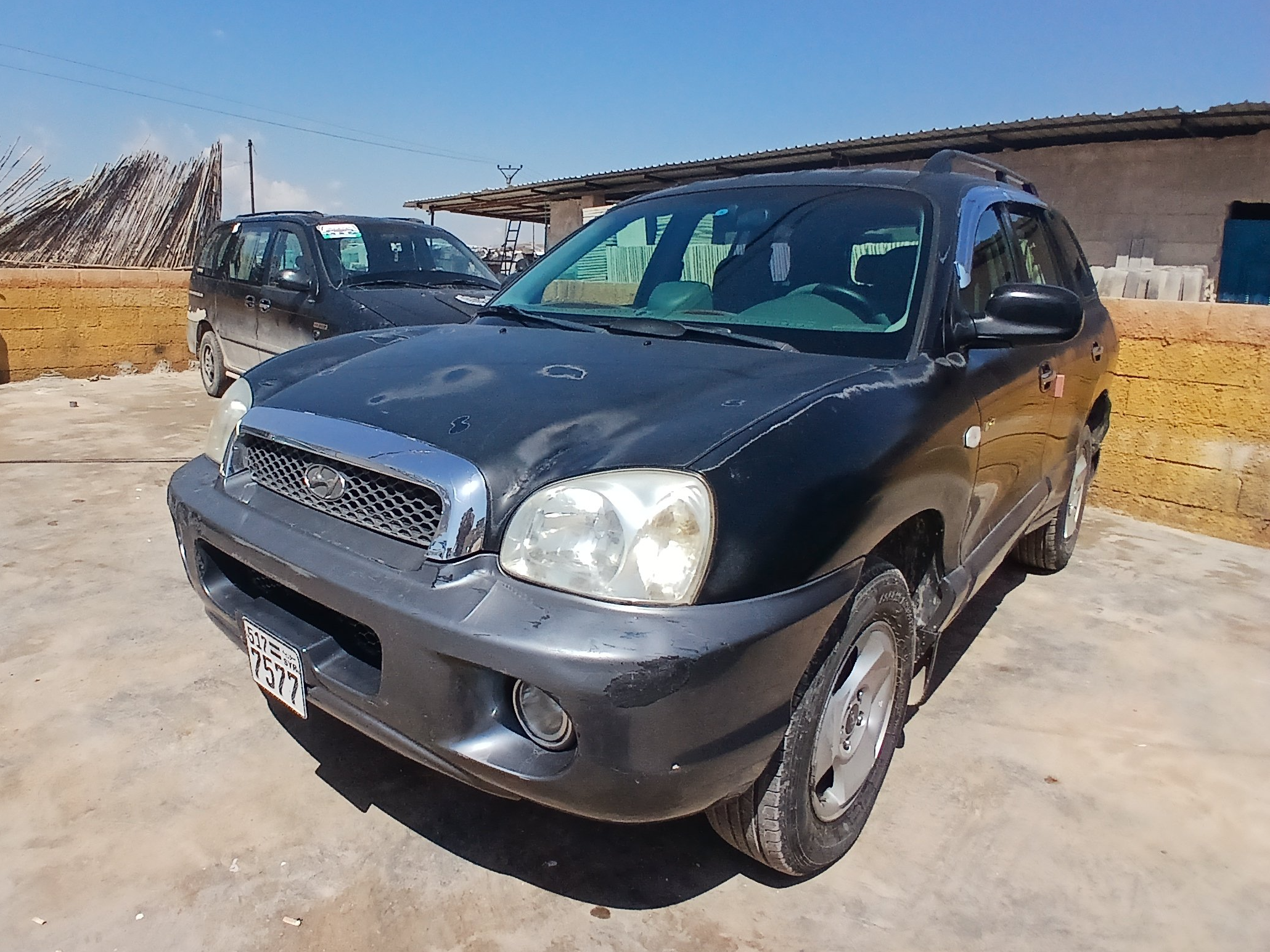 kilometrage car sale hyundai santa fe gold suv used 2003 aleppo sf image