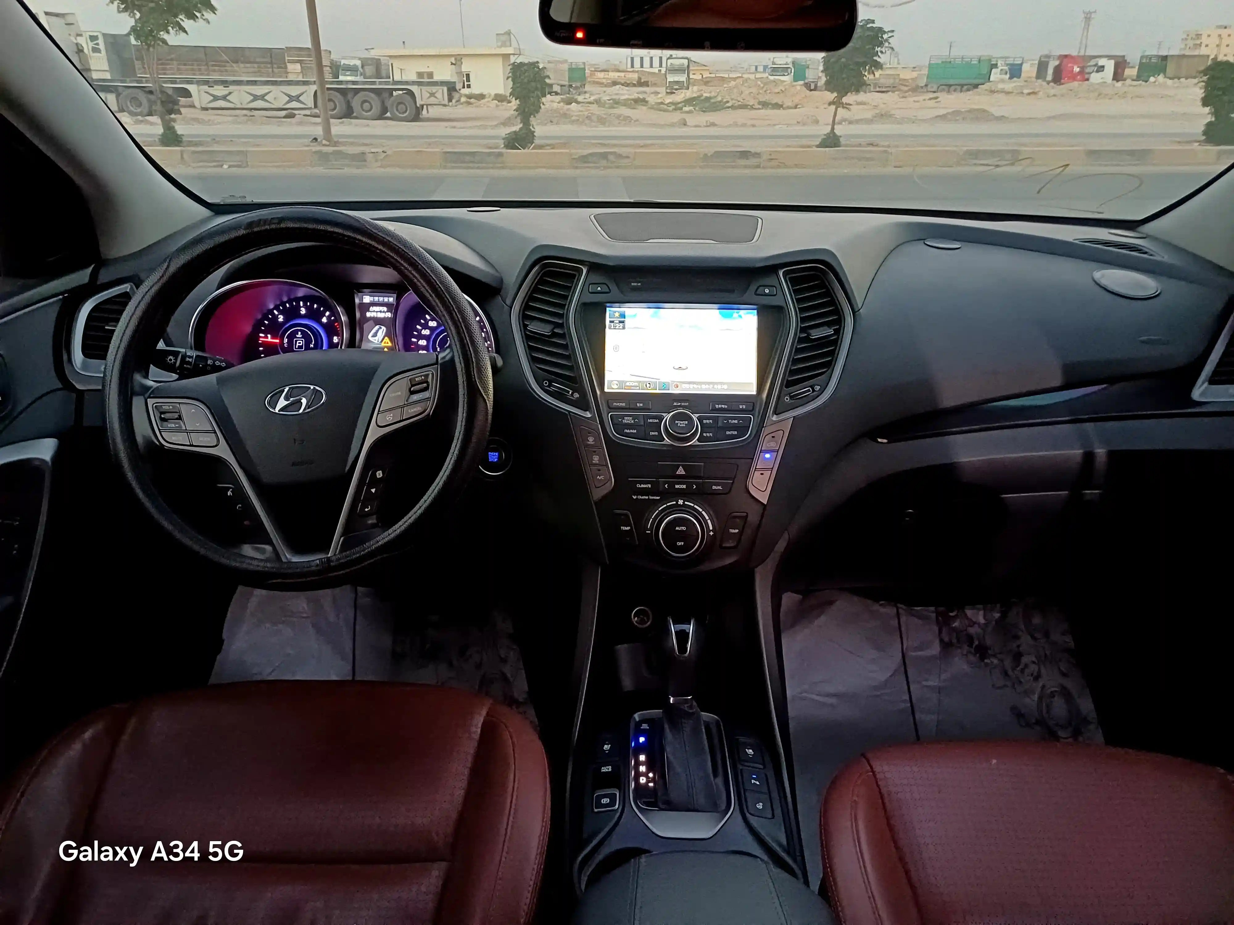 kilometrage car sale hyundai santa fe evgt suv used 2014 aleppo pz image