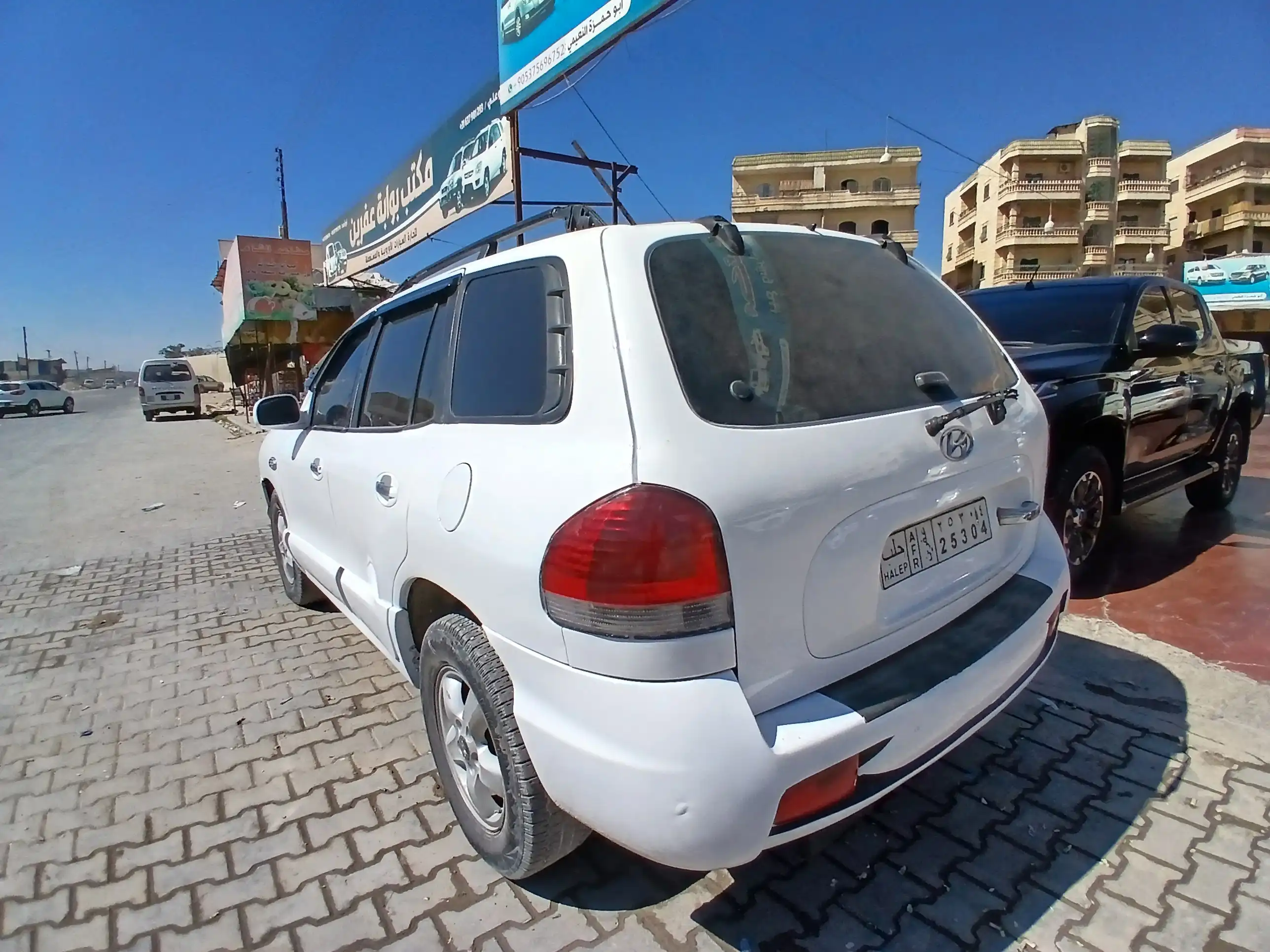 kilometrage car sale hyundai santa fe gold suv cut 2005 aleppo po image