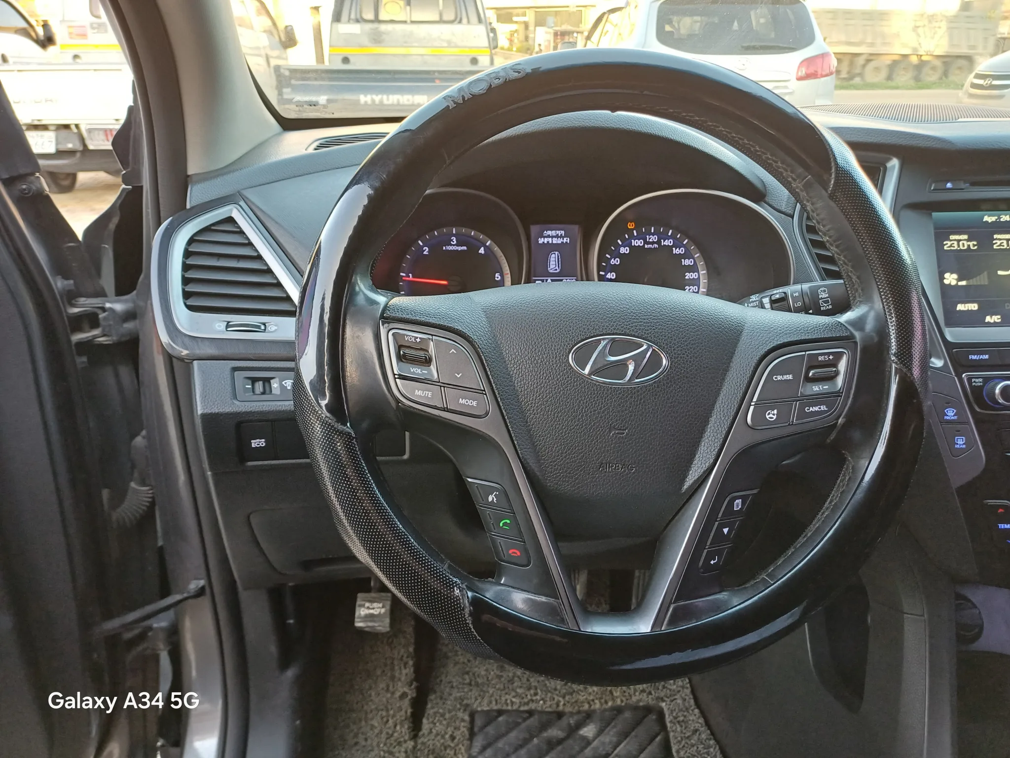 kilometrage car sale hyundai santa fe evgt suv used 2014 aleppo jq image