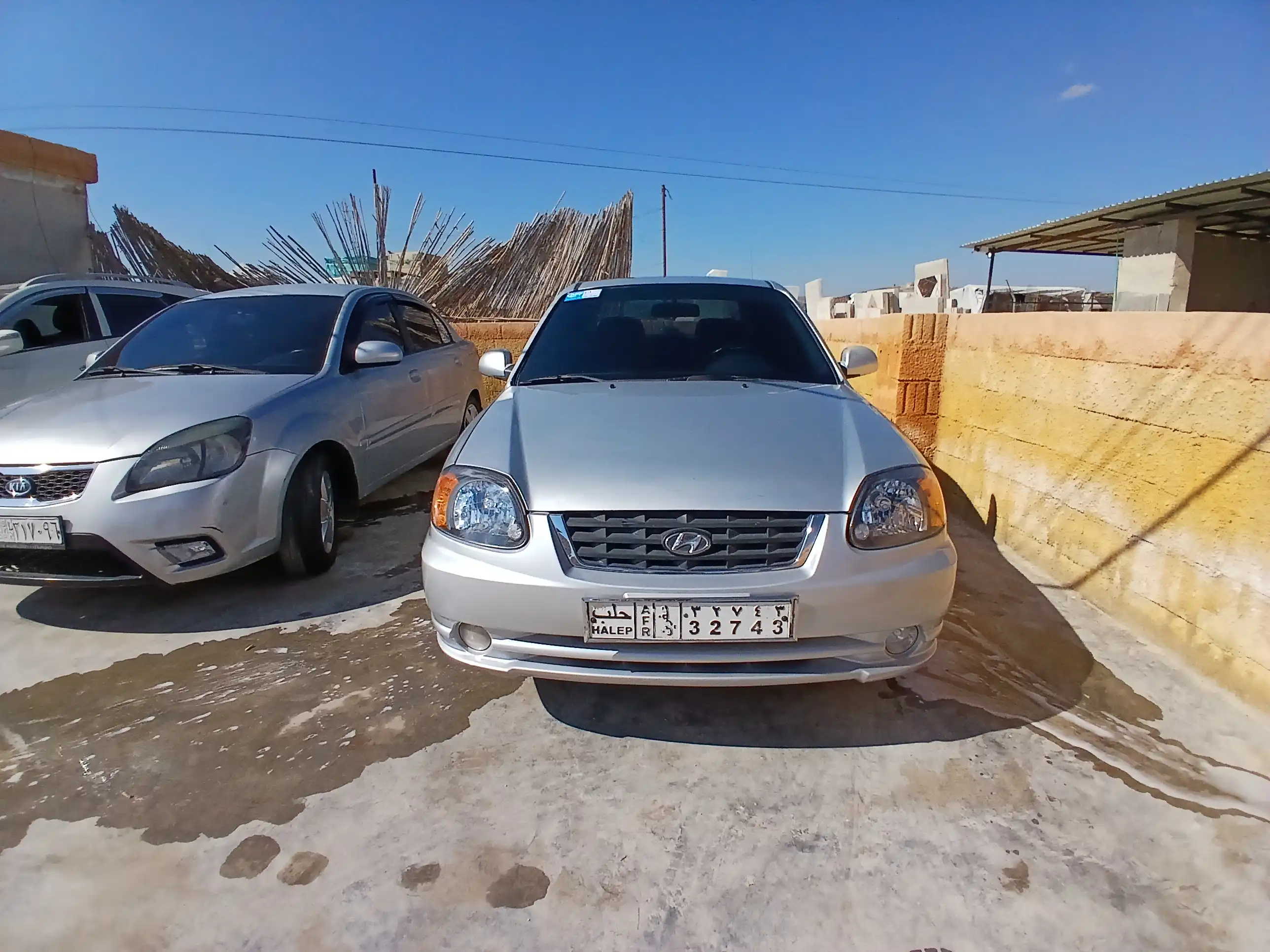 kilometrage car sale hyundai accent standard sedan used 2004 aleppo yz image