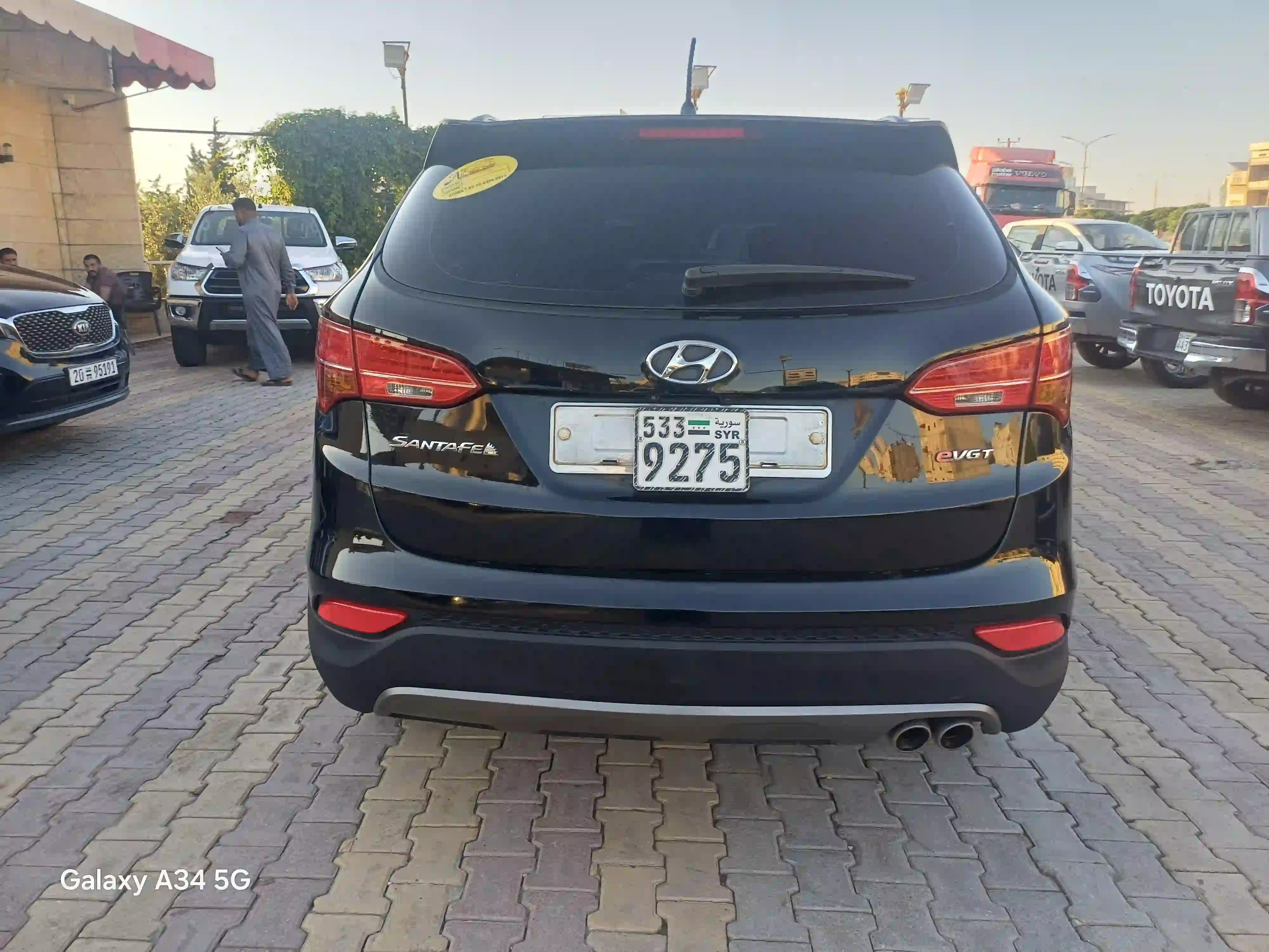 kilometrage car sale hyundai santa fe evgt suv used 2013 aleppo py image