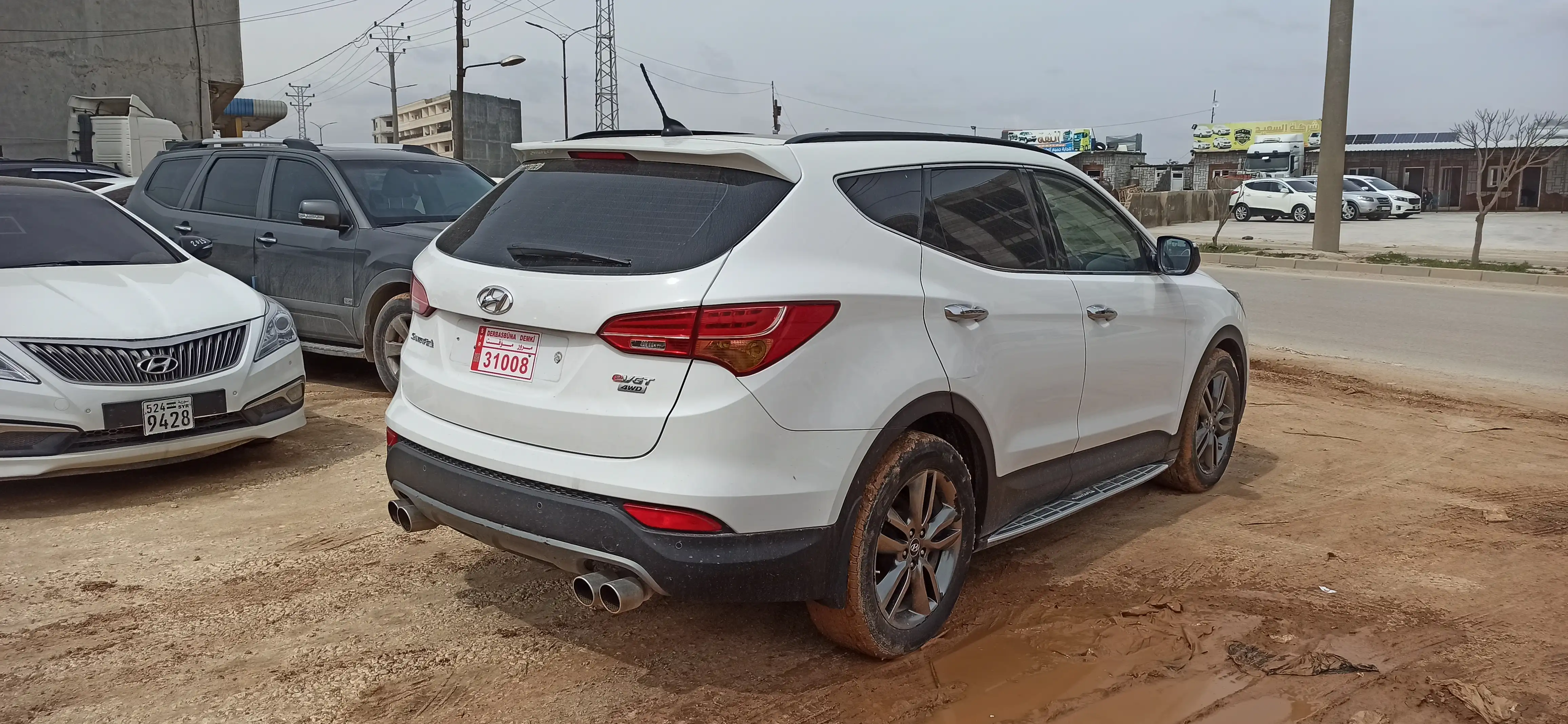 kilometrage car sale hyundai santa fe evgt suv used 2017 aleppo vd image