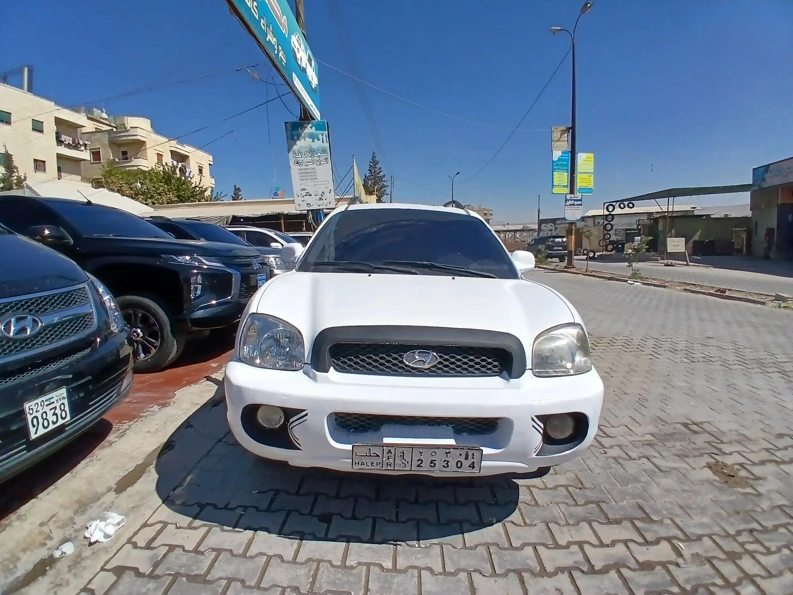 kilometrage car sale hyundai santa fe gold suv cut 2005 aleppo po image