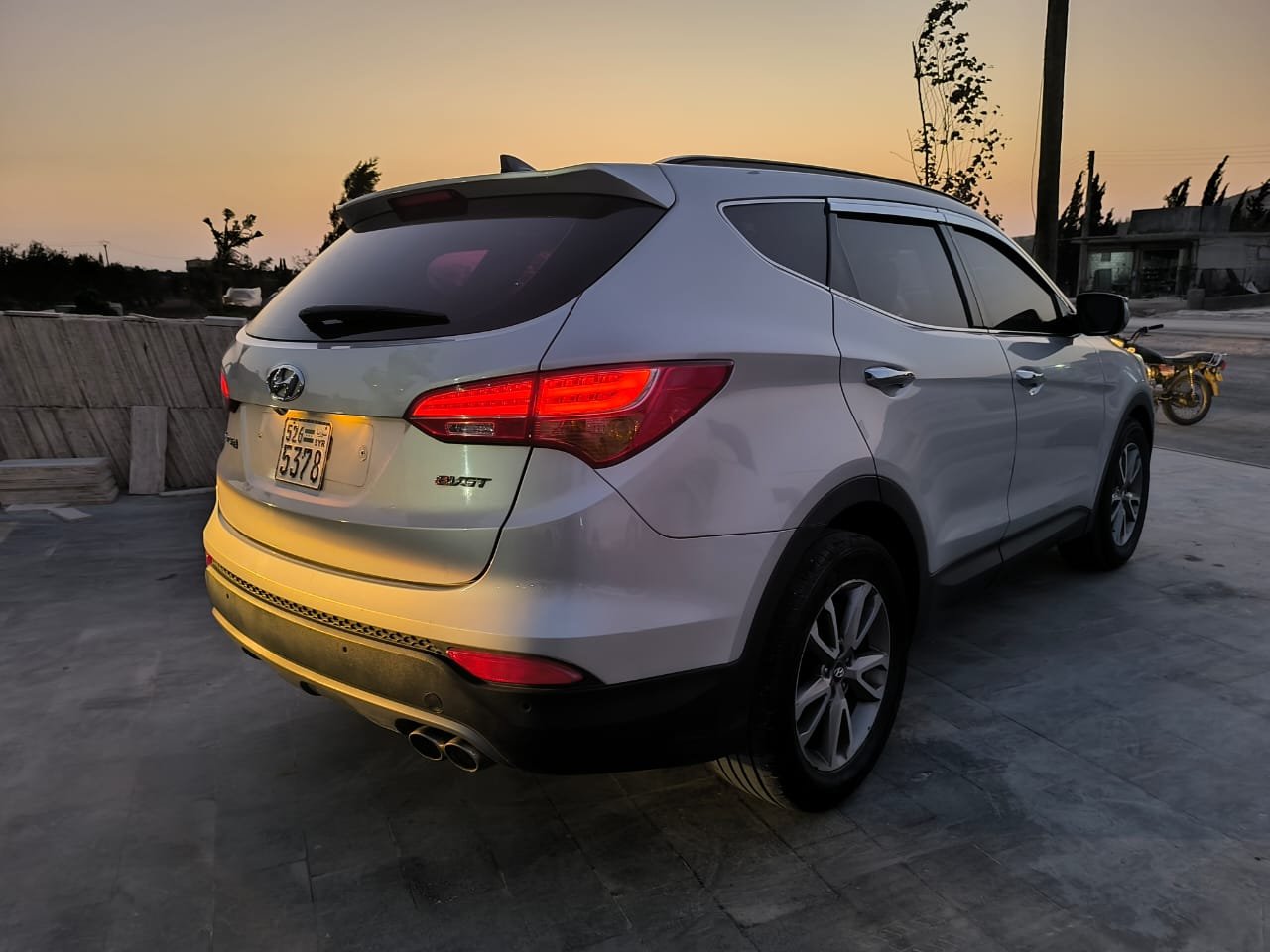 kilometrage car sale hyundai santa fe evgt suv new 2013 aleppo bu image