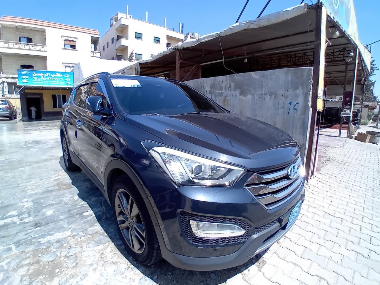 kilometrage car sale hyundai santa fe evgt suv used 2013 aleppo qr image