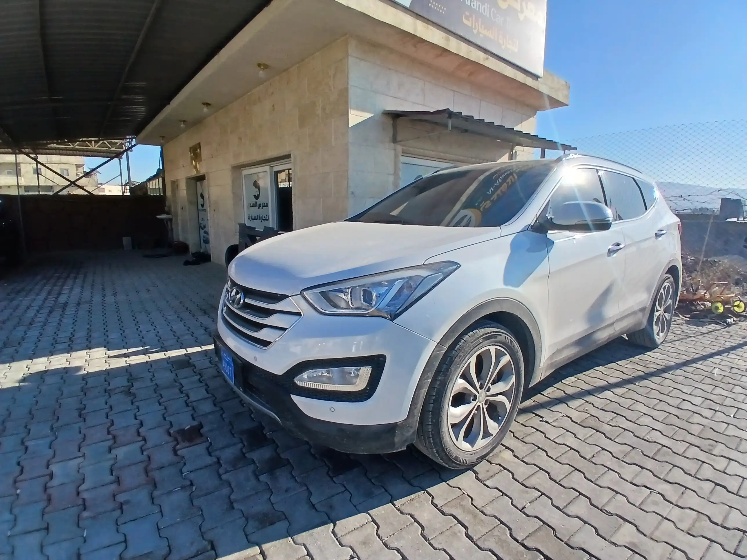 kilometrage car sale hyundai santa fe evgt suv 2015 aleppo ja card image