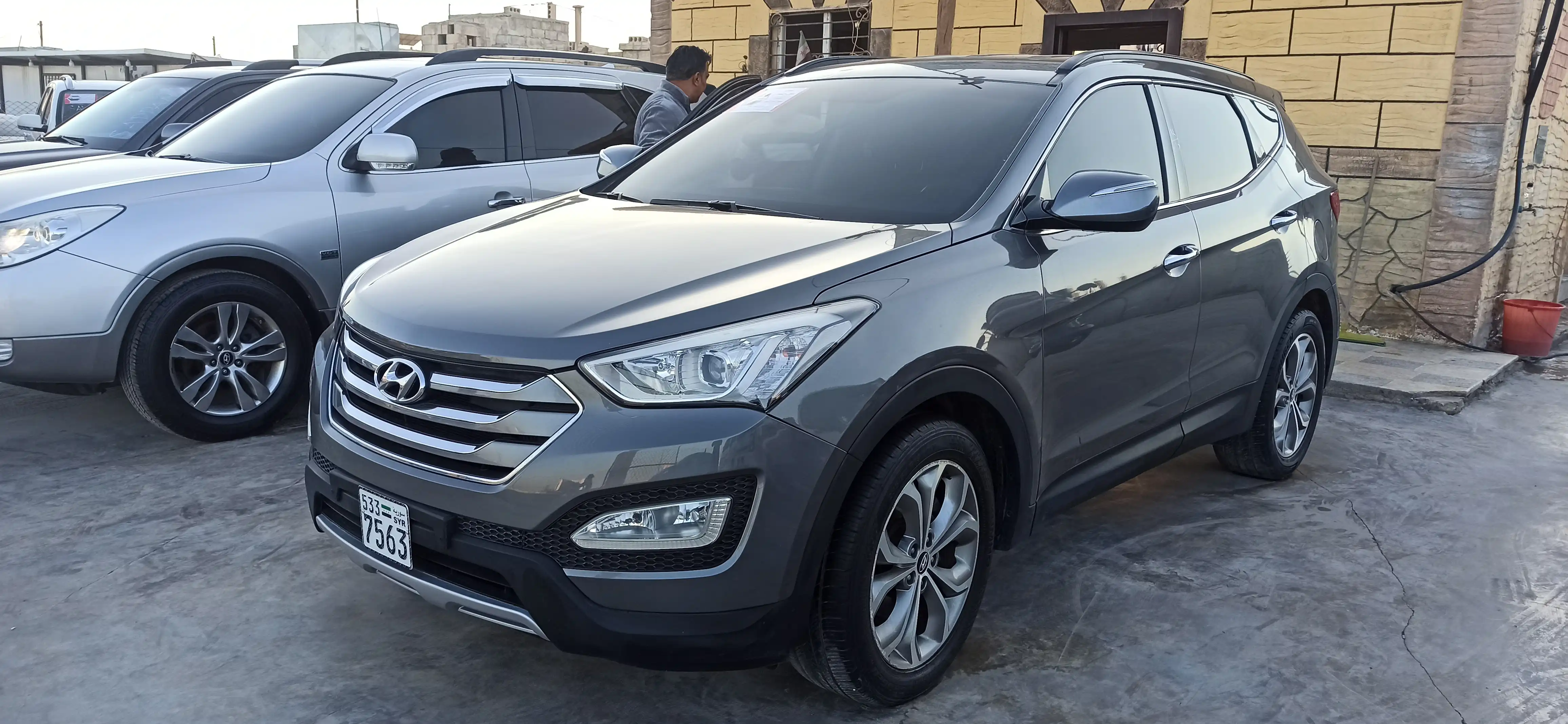 kilometrage car sale hyundai santa fe evgt suv used 2014 aleppo kd image