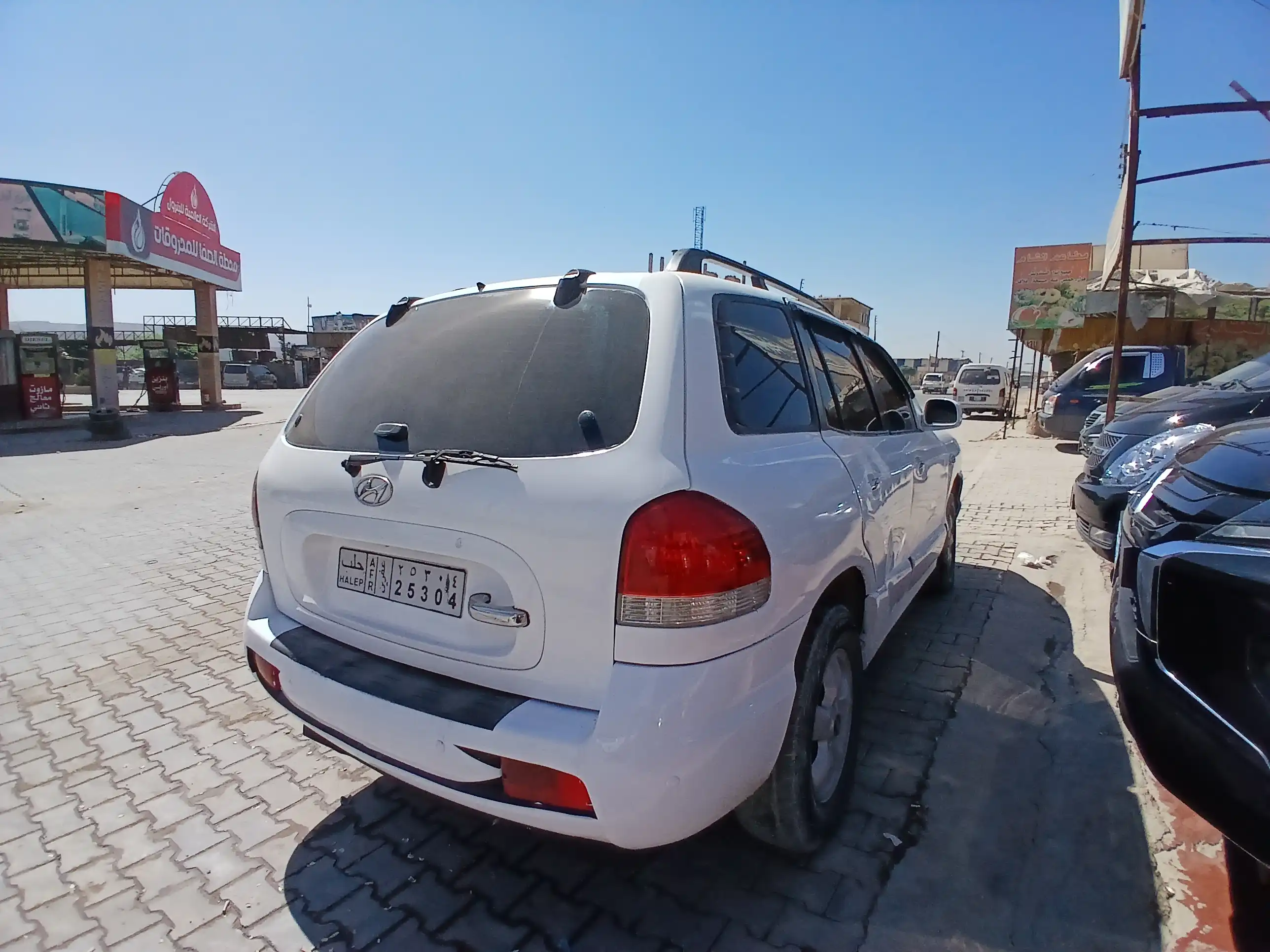 kilometrage car sale hyundai santa fe gold suv cut 2005 aleppo po image