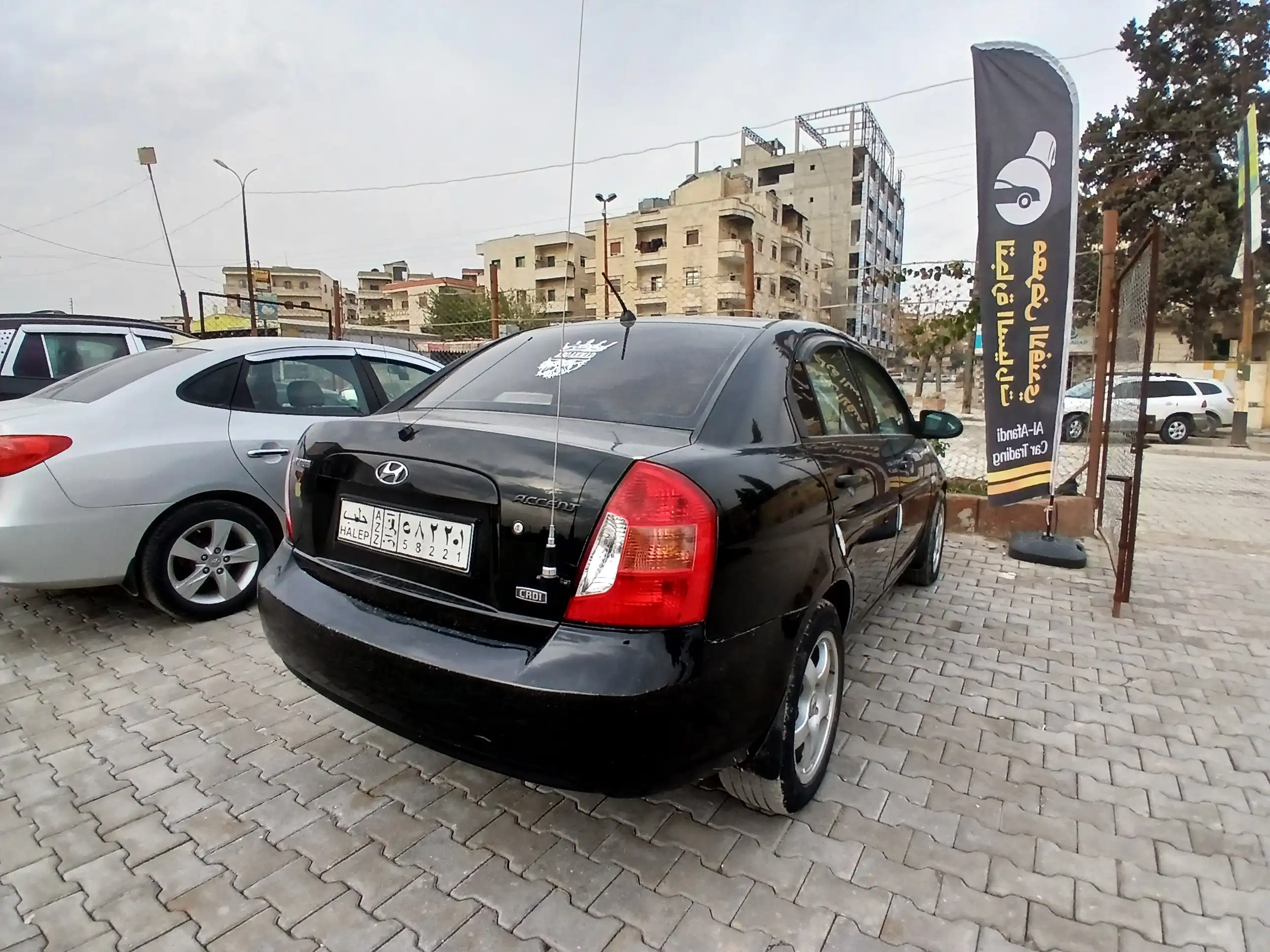 kilometrage car sale hyundai accent standard sedan used 2007 aleppo hi image
