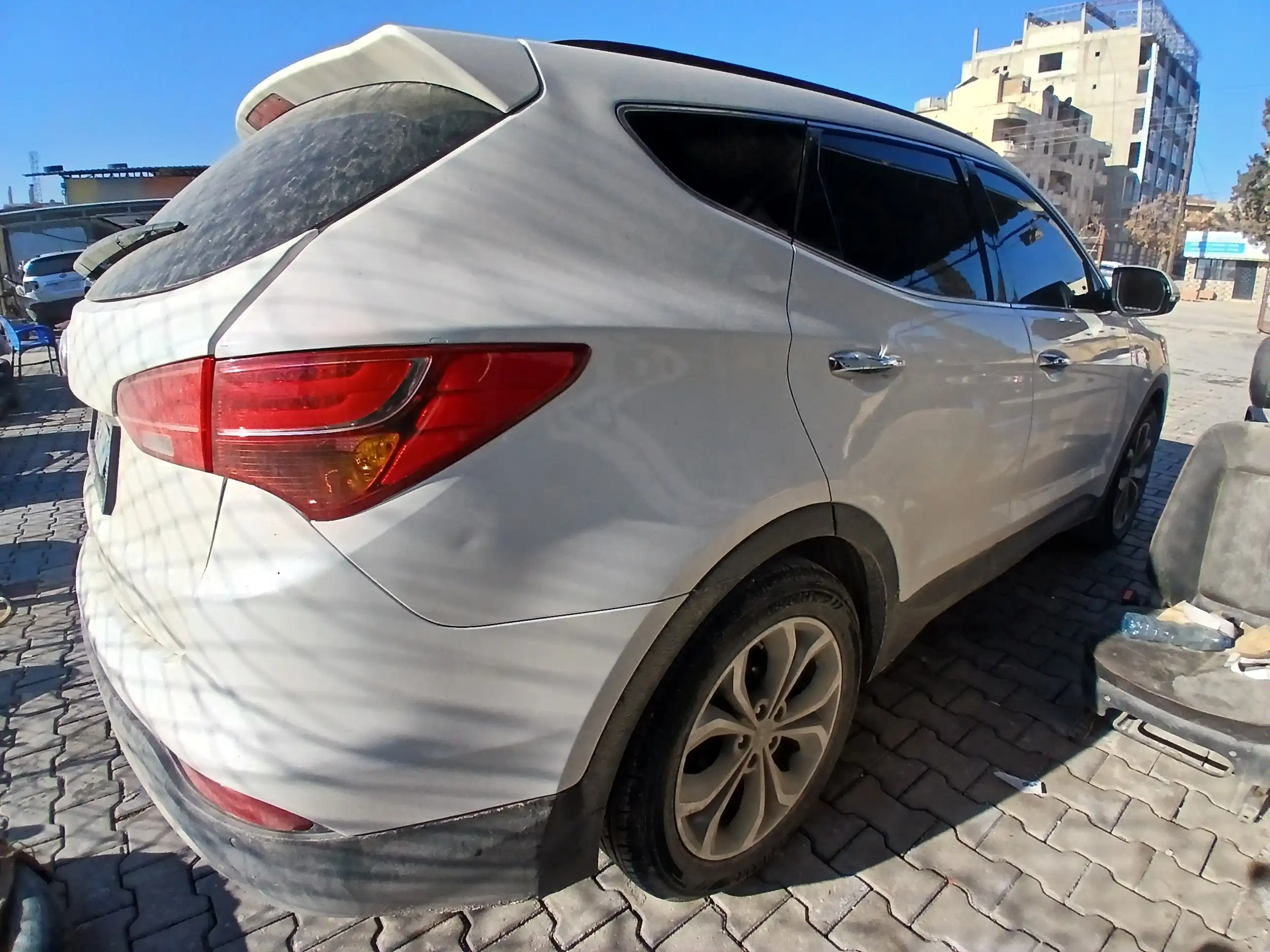 kilometrage car sale hyundai santa fe evgt suv 2015 aleppo ja image