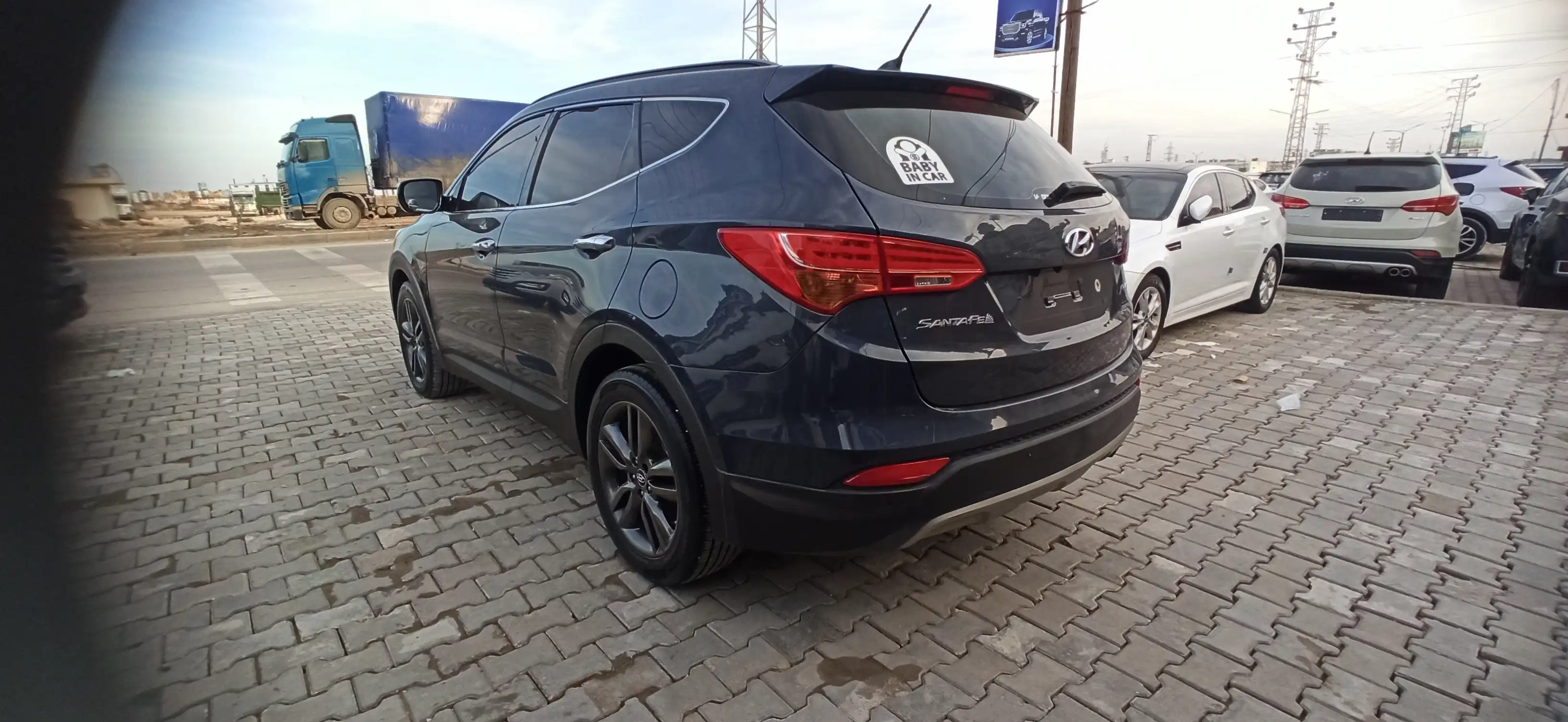 kilometrage car sale hyundai santa fe evgt suv used 2014 aleppo jg image