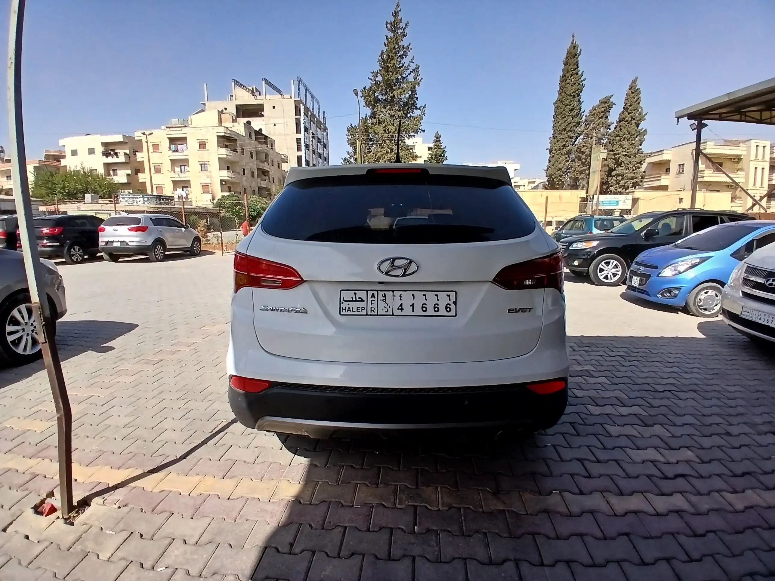 kilometrage car sale hyundai santa fe evgt suv used 2013 aleppo fe image
