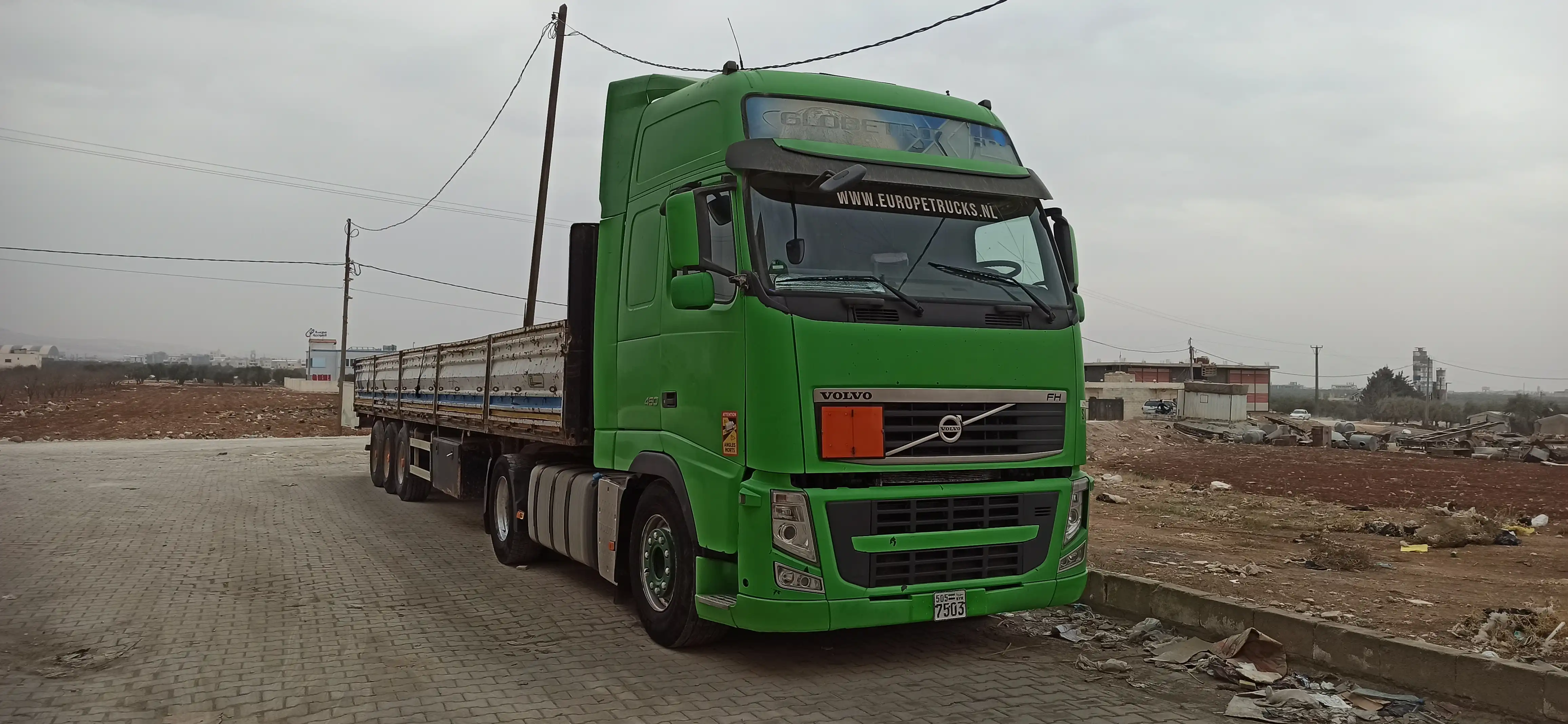 kilometrage truck volvo 460 standard semi trailer trucks used 2011 aleppo yt image