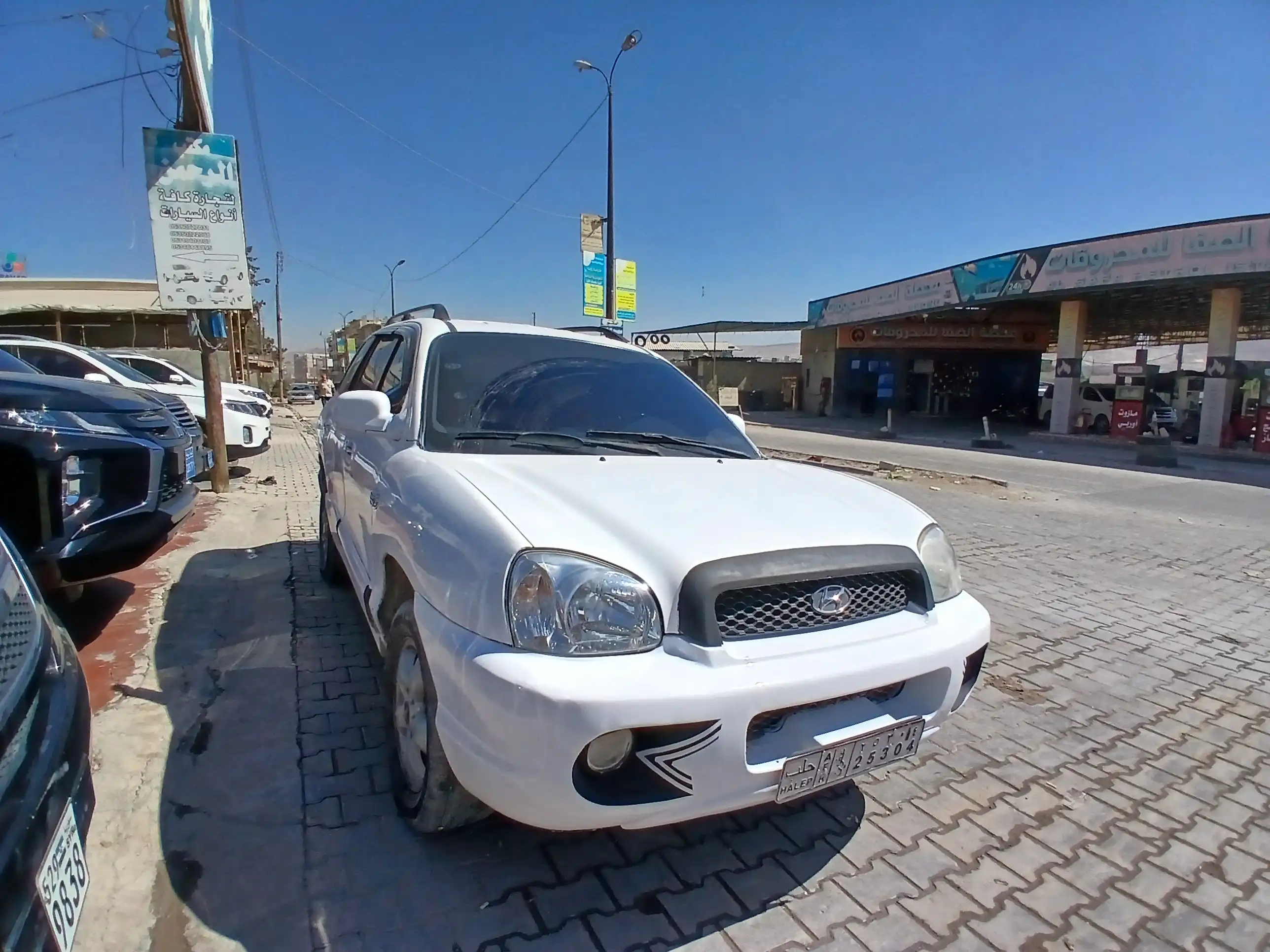 kilometrage car sale hyundai santa fe gold suv cut 2005 aleppo po image