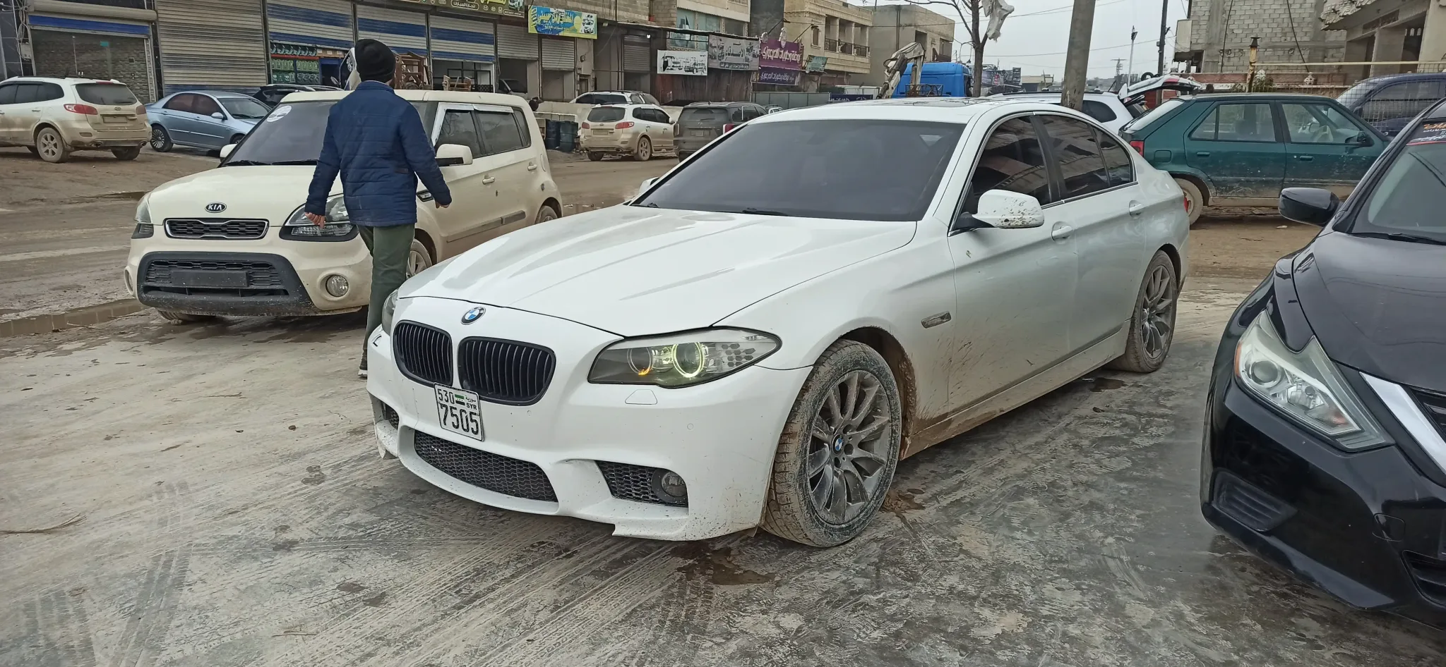kilometrage car sale bmw 5 series 525 d sedan used 2013 aleppo rb card image