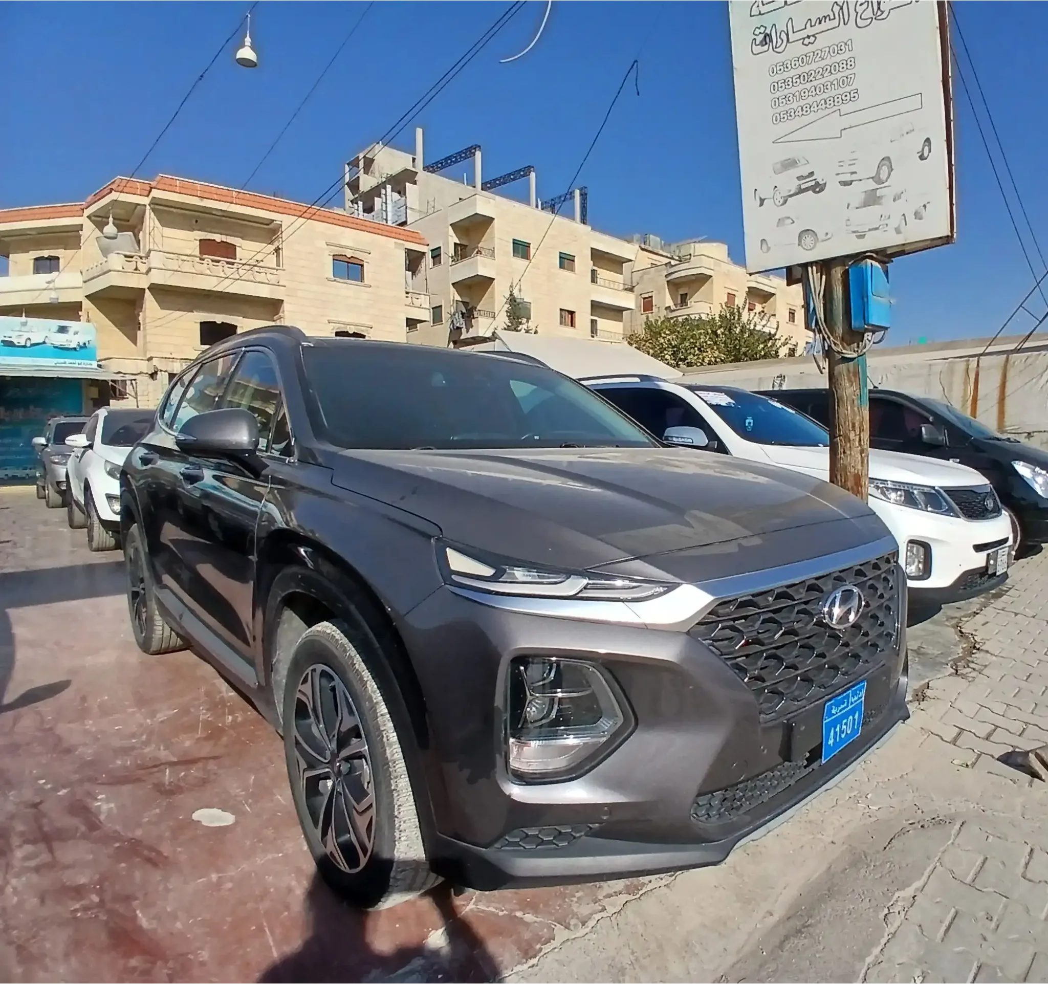 kilometrage car sale hyundai santa fe tm suv used 2020 aleppo po card image