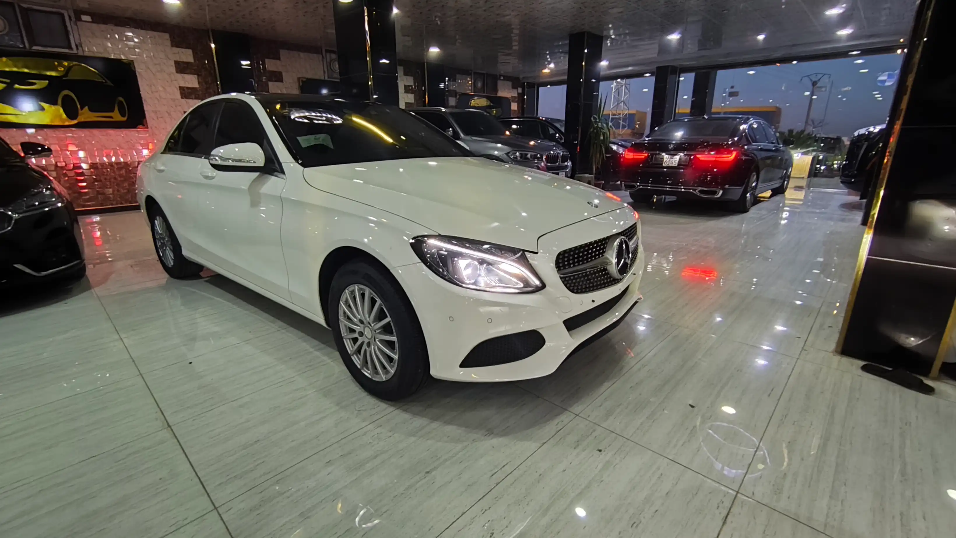kilometrage car sale mercedes c class 200 sedan used 2015 aleppo hr image