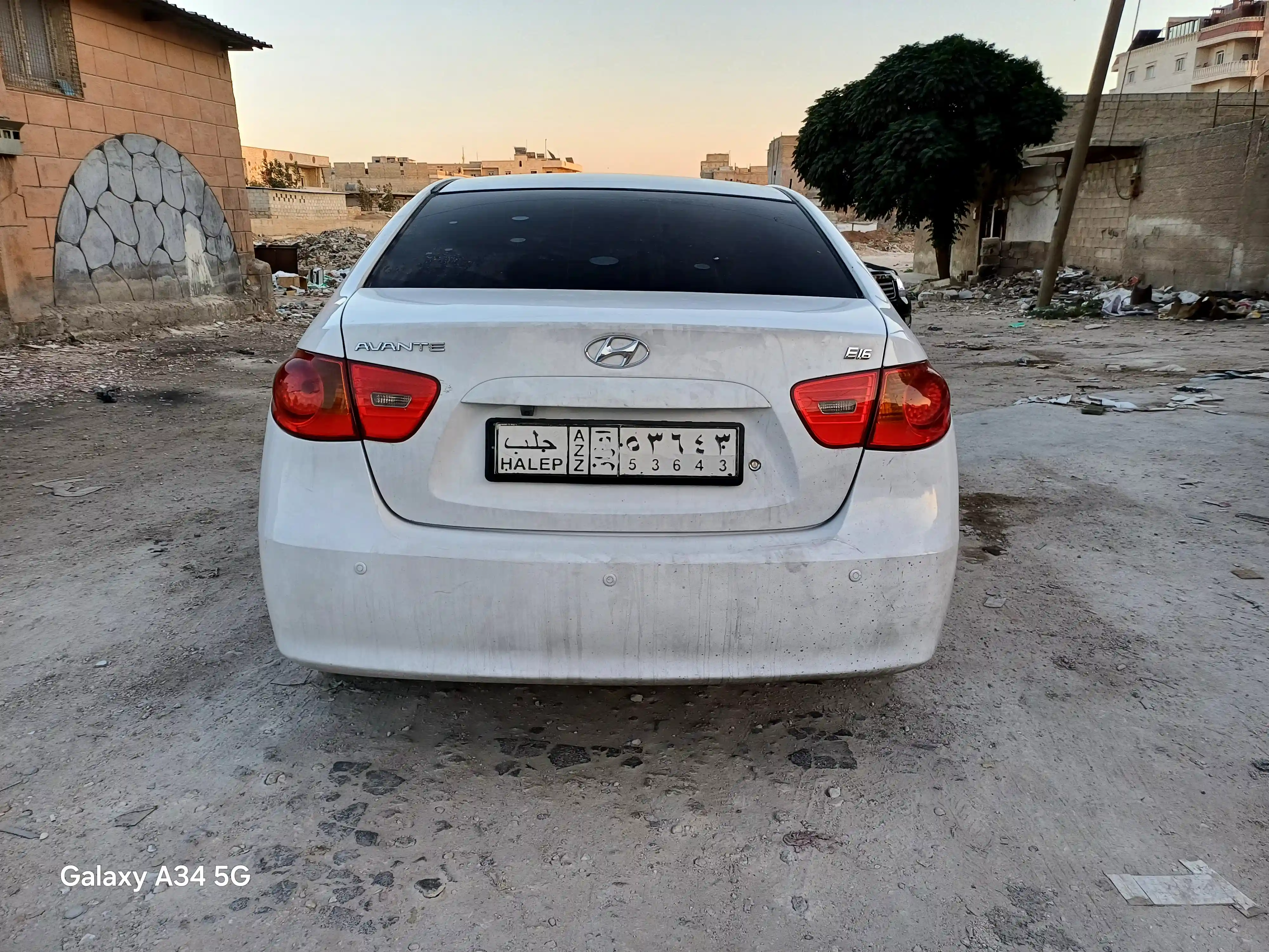kilometrage car sale hyundai avante e16 sedan used 2009 aleppo uv image