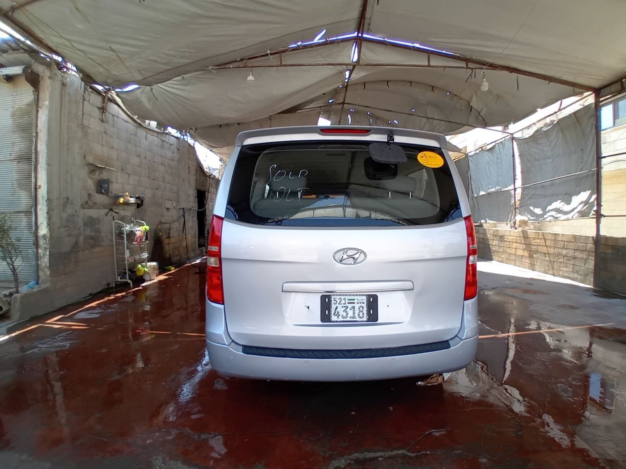 kilometrage car sale hyundai h1 standard van used 2008 aleppo up image
