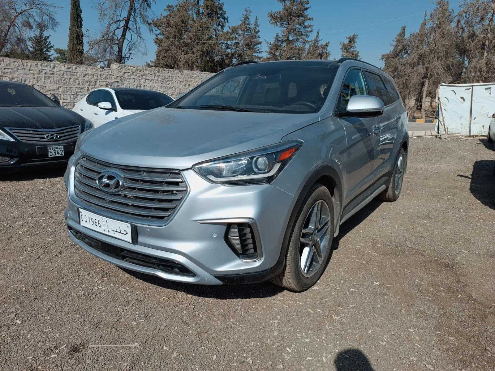 kilometrage car sale hyundai santa fe evgt suv used 2018 aleppo ld image