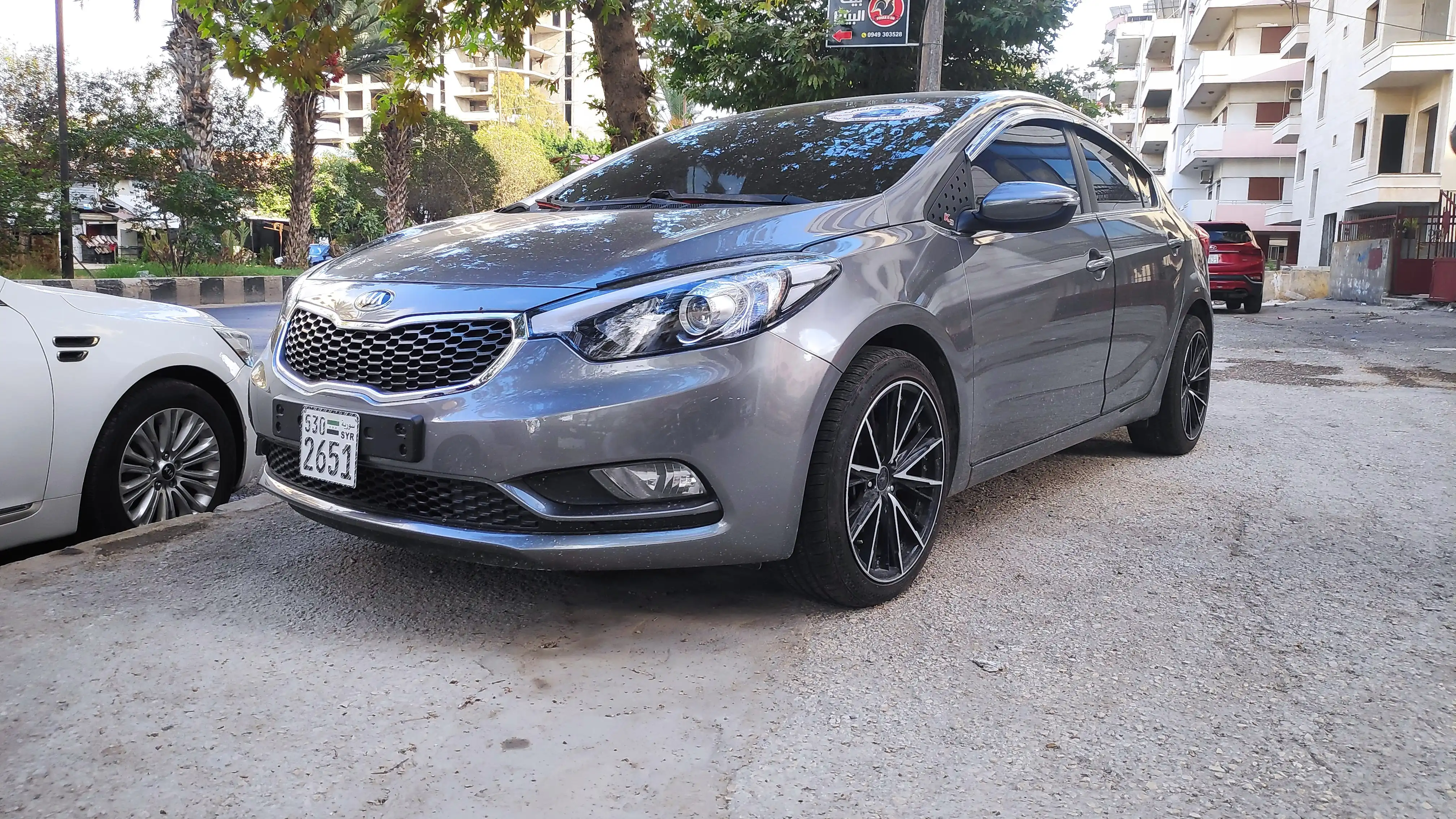 kilometrage car sale kia k3 standard sedan used 2014 tartus qr card image