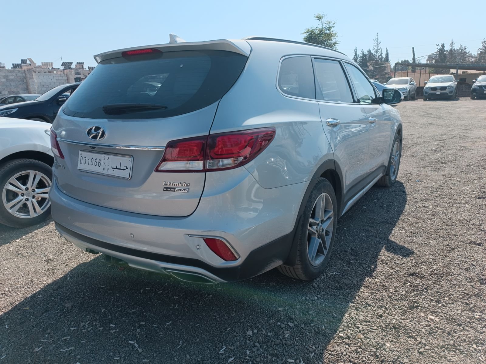 kilometrage car sale hyundai santa fe evgt suv used 2018 aleppo ld image