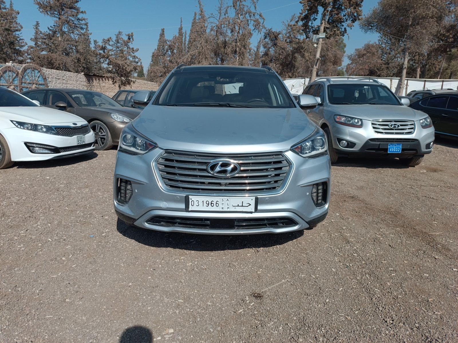 kilometrage car sale hyundai santa fe evgt suv used 2018 aleppo ld image