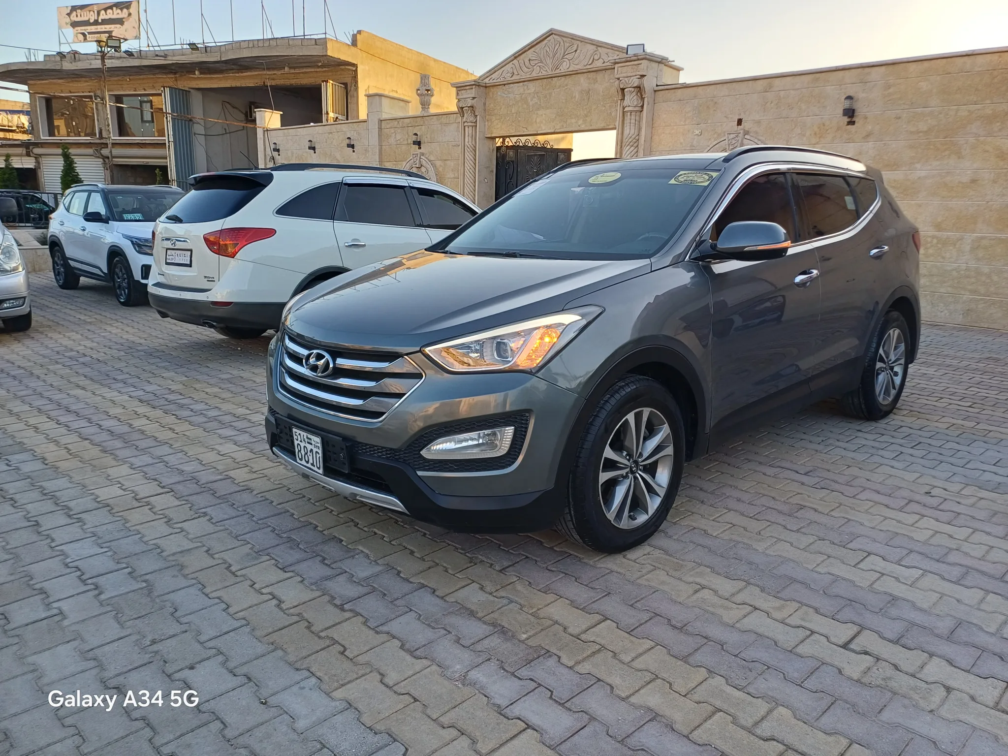 kilometrage car sale hyundai santa fe evgt suv used 2014 aleppo jq image