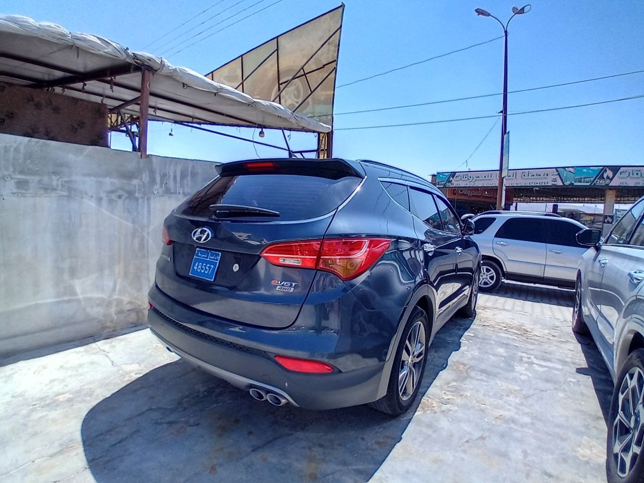 kilometrage car sale hyundai santa fe evgt suv used 2013 aleppo qr image