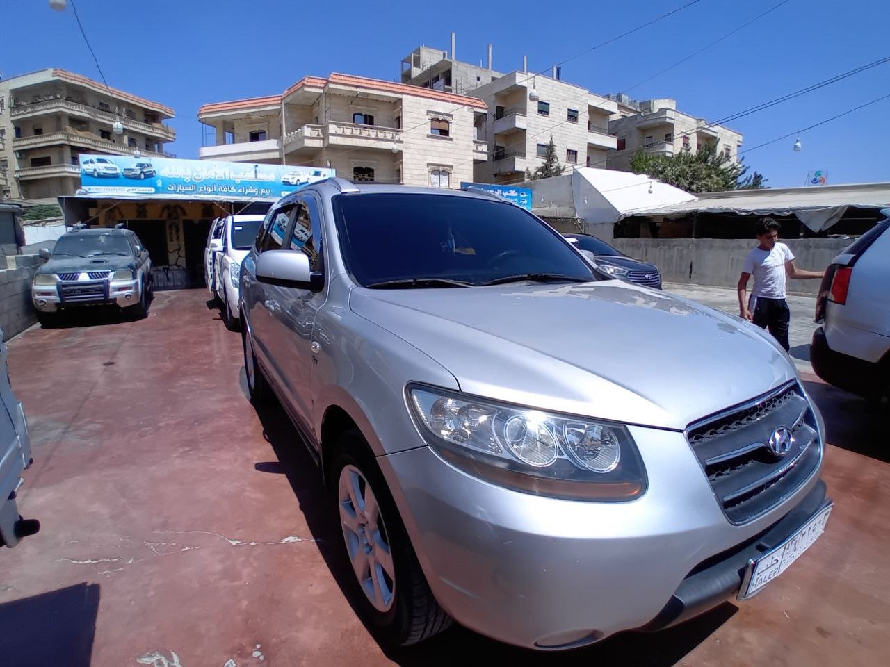 kilometrage car sale hyundai santa fe clx suv used 2007 aleppo bg image