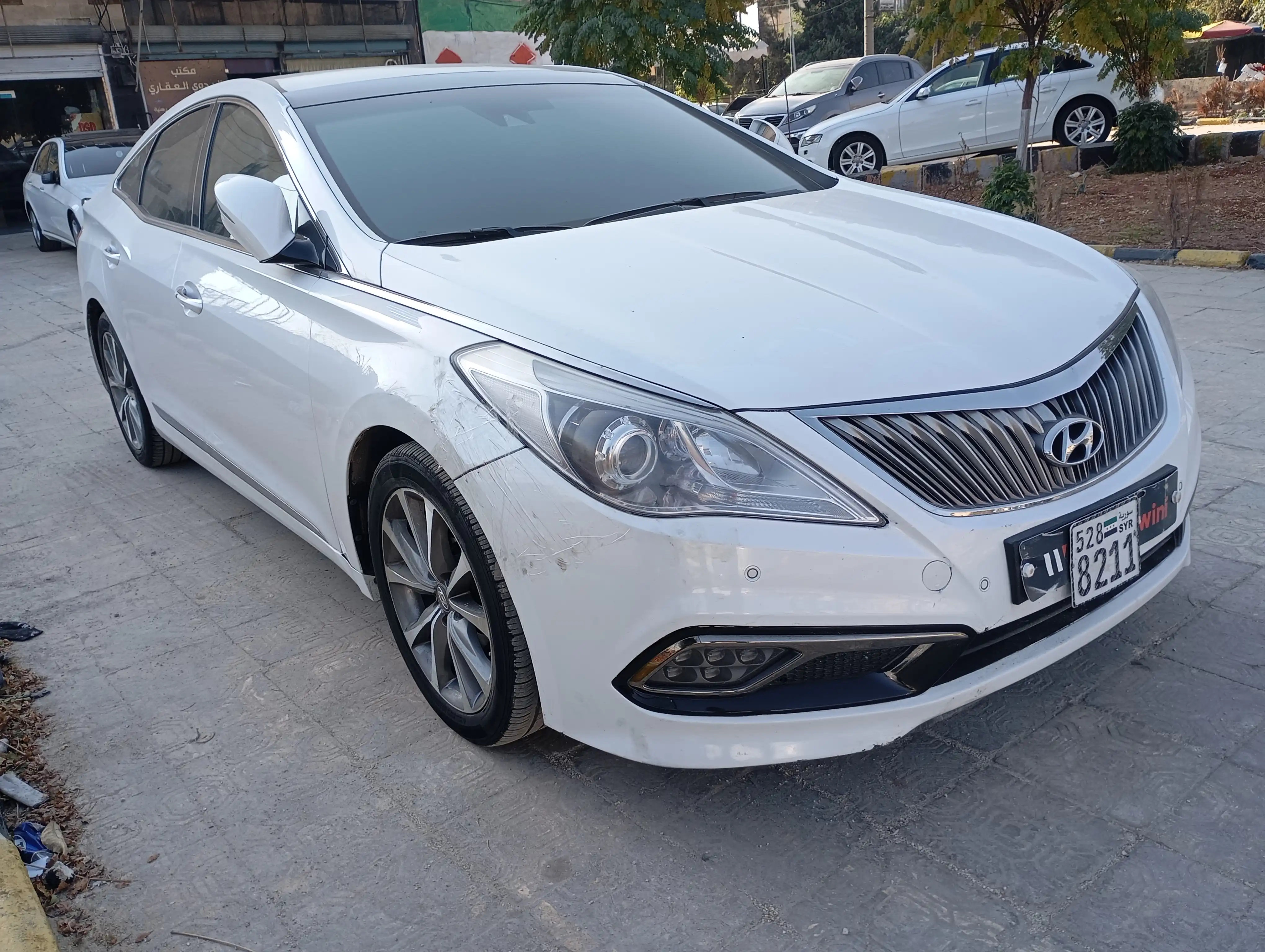 kilometrage car sale hyundai grandeur hg 300 sedan used 2015 aleppo up image