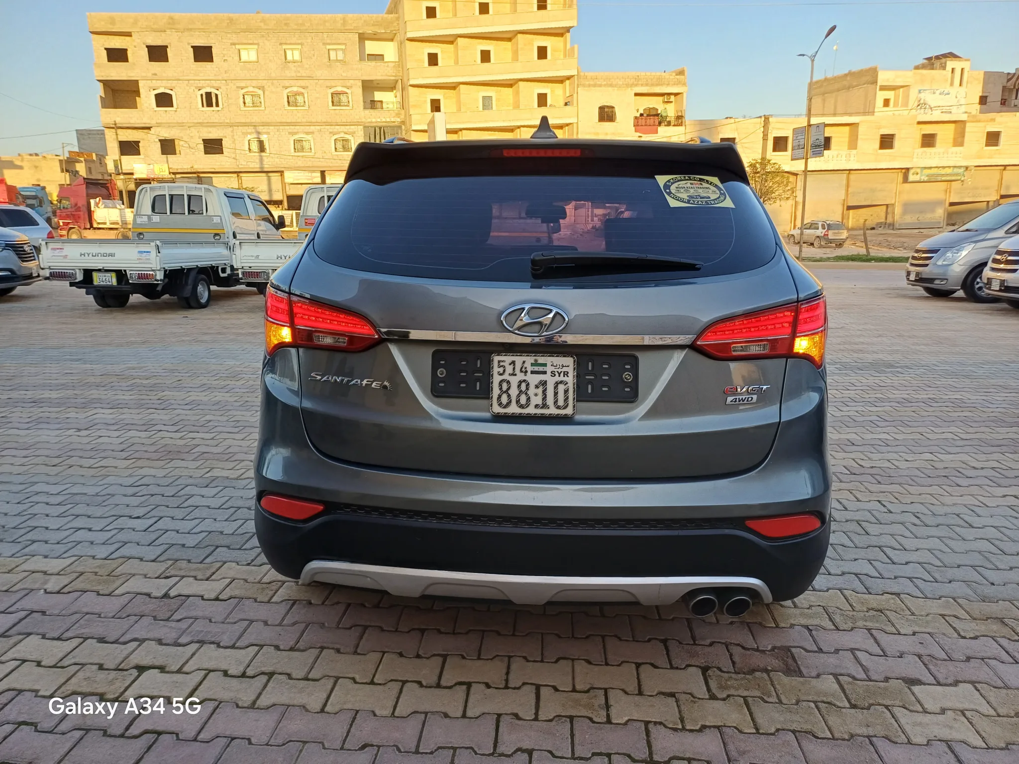 kilometrage car sale hyundai santa fe evgt suv used 2014 aleppo jq image