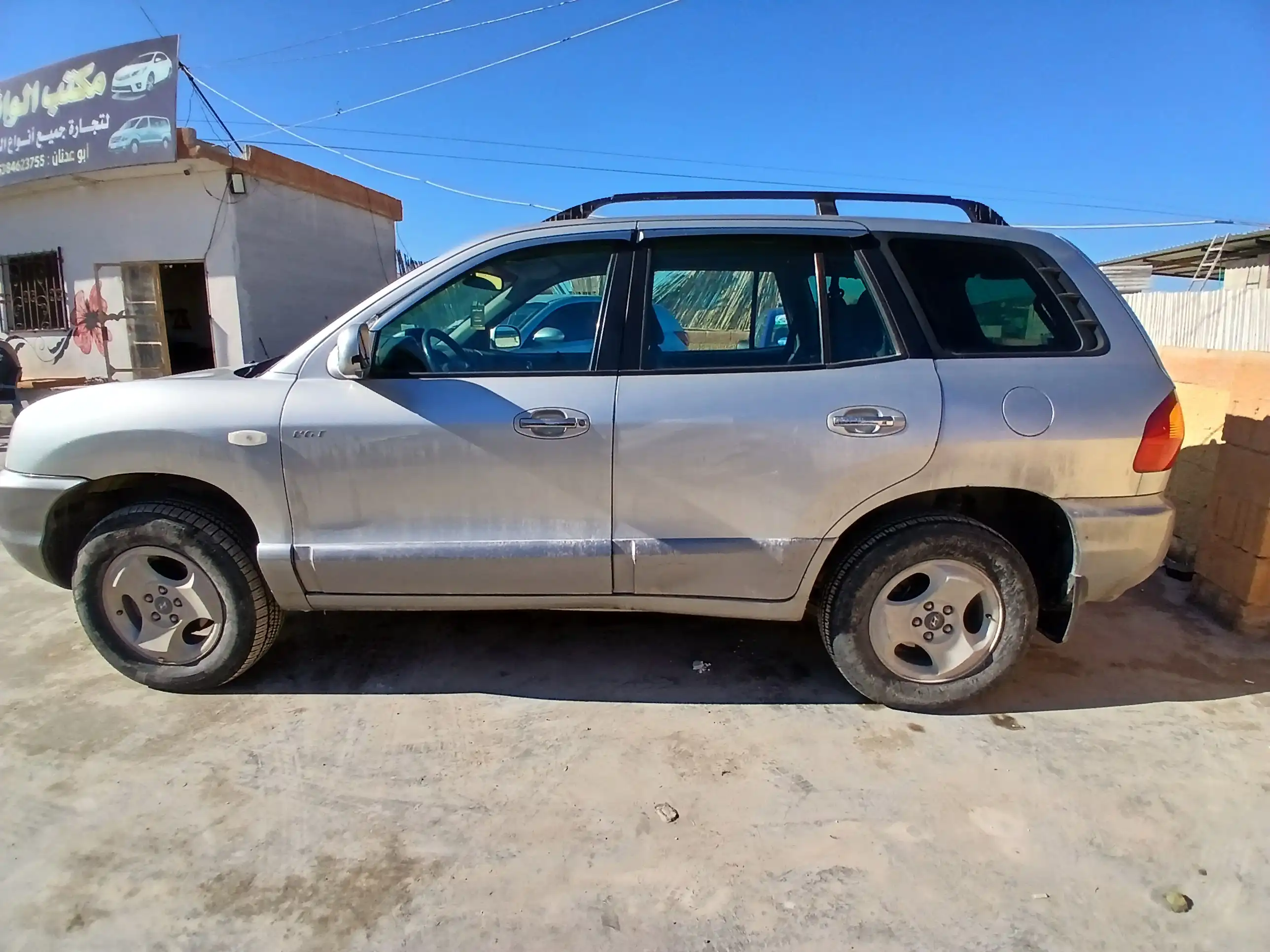kilometrage car sale hyundai santa fe gold suv used 2003 aleppo av image