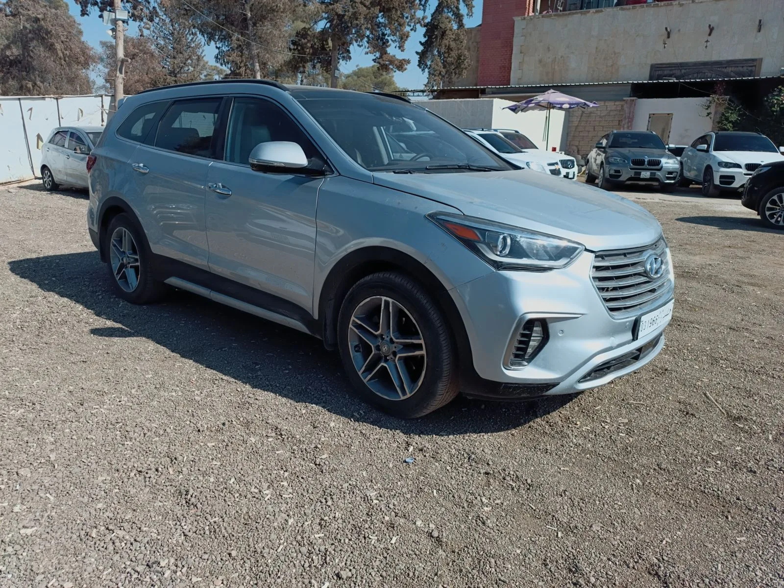 kilometrage car sale hyundai santa fe evgt suv used 2018 aleppo ld image