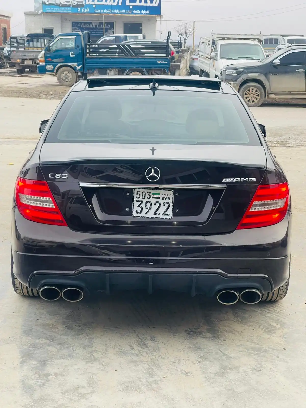 kilometrage car sale mercedes c class c63 amg sedan used 2013 aleppo vn image