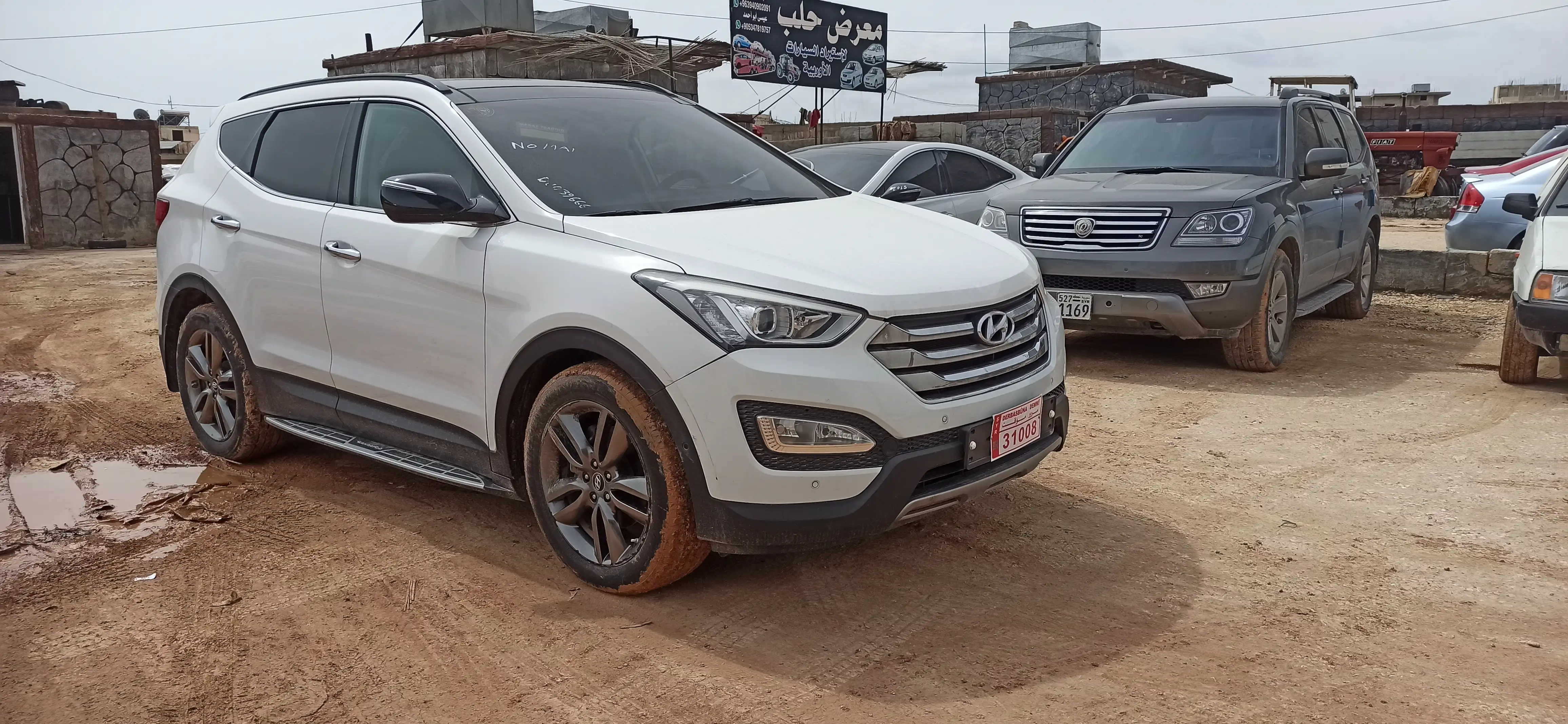 kilometrage car sale hyundai santa fe evgt suv used 2017 aleppo vd image