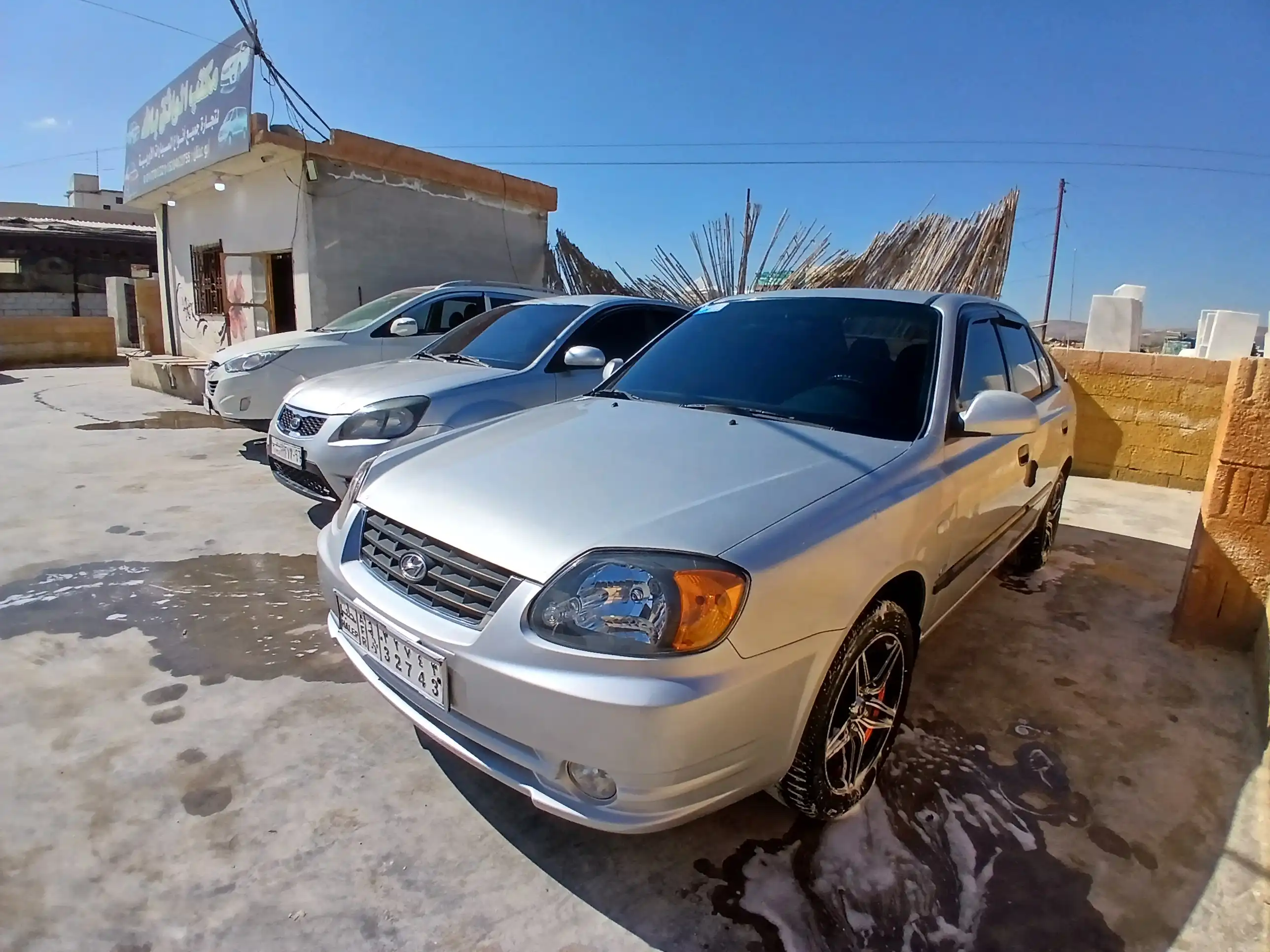 kilometrage car sale hyundai accent standard sedan used 2004 aleppo yz image