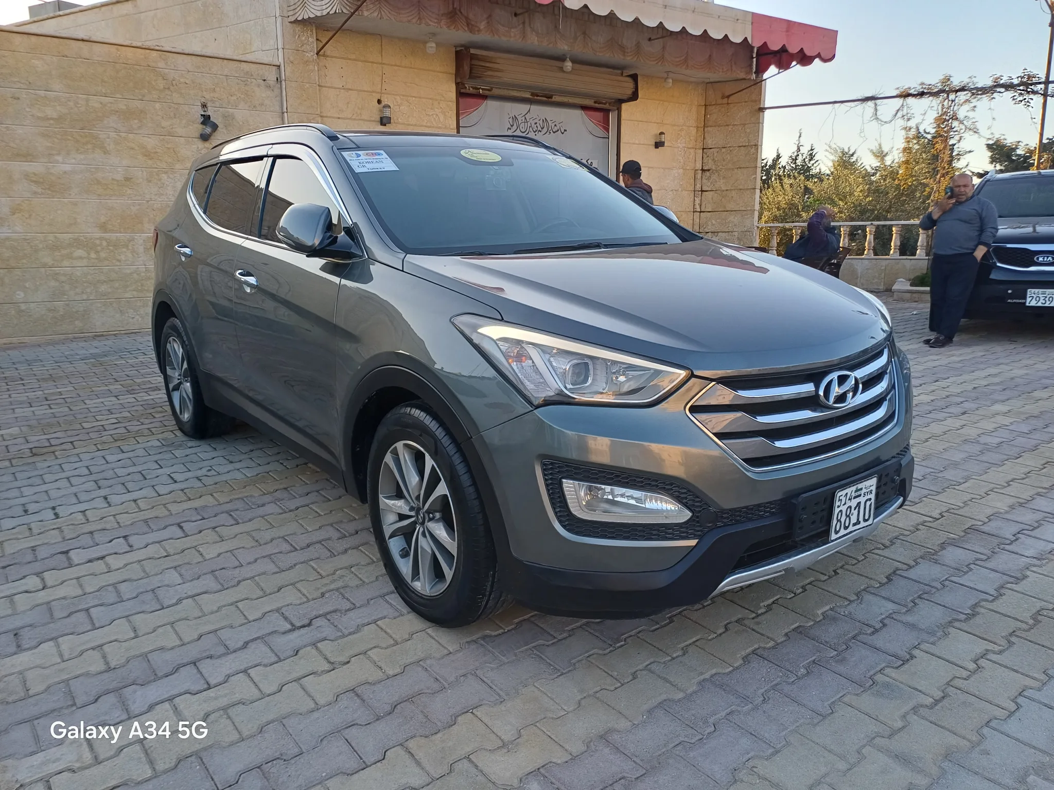 kilometrage car sale hyundai santa fe evgt suv used 2014 aleppo jq image