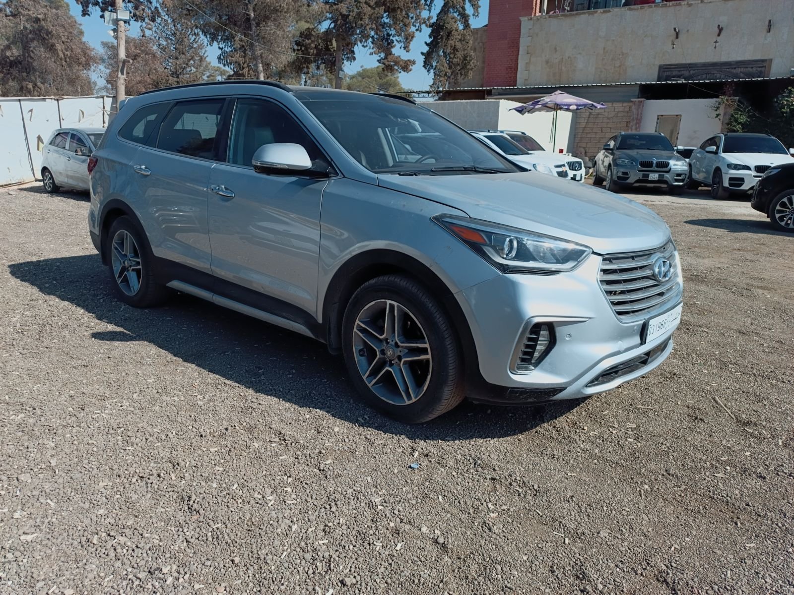 kilometrage car sale hyundai santa fe evgt suv used 2018 aleppo ld image
