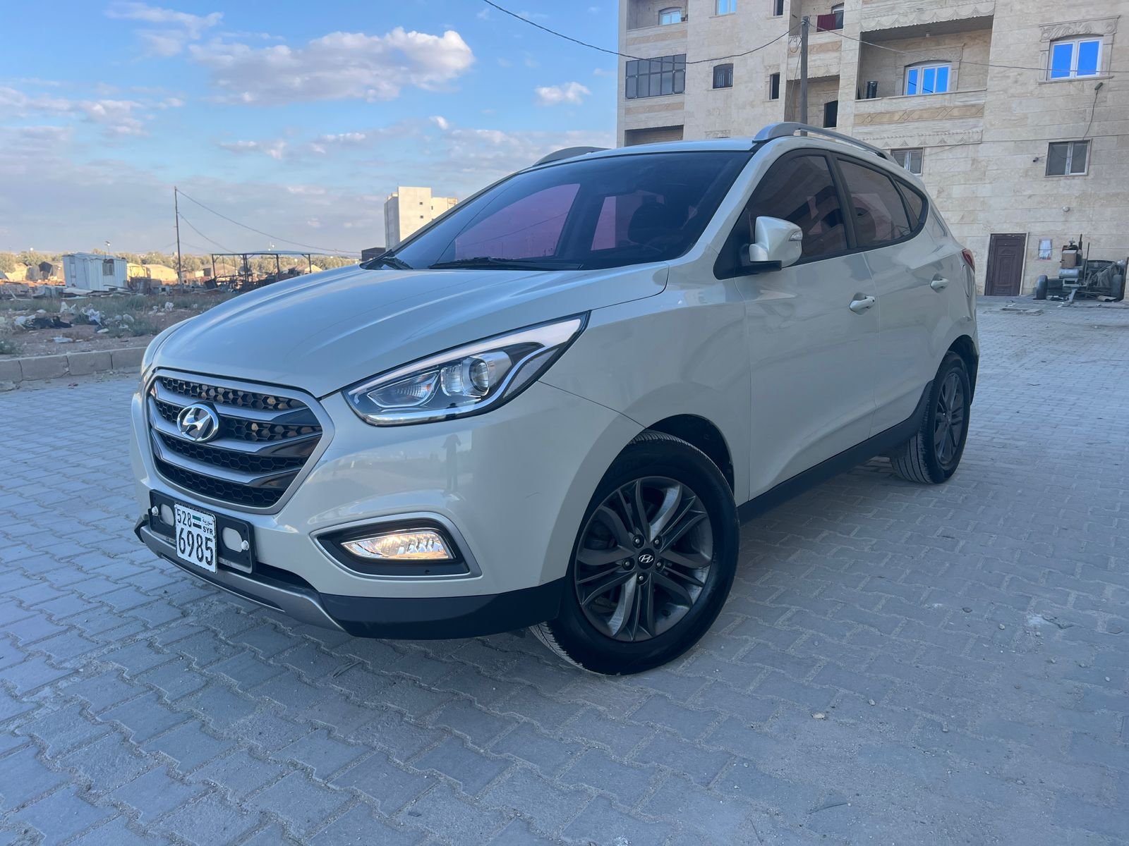 kilometrage car sale hyundai tucson standard suv used 2014 aleppo vc card image
